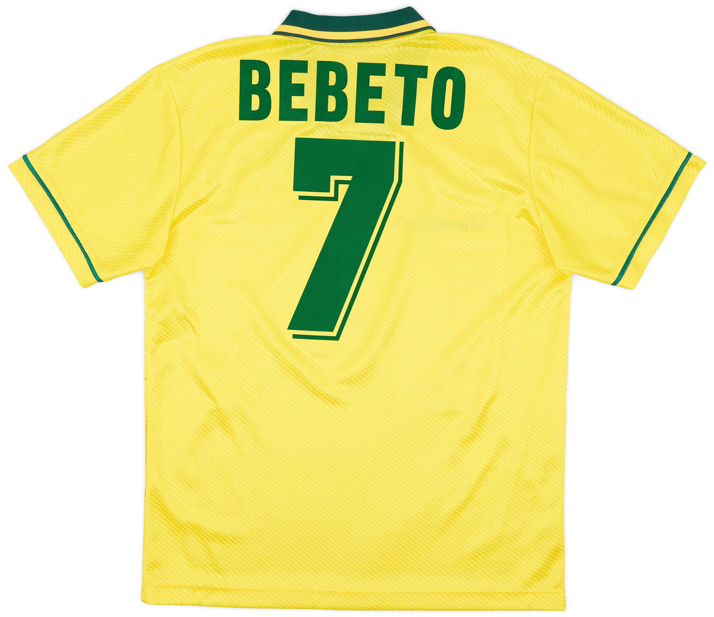 1994 Brazil Home Shirt Bebeto #7 - 9/10 - (L)