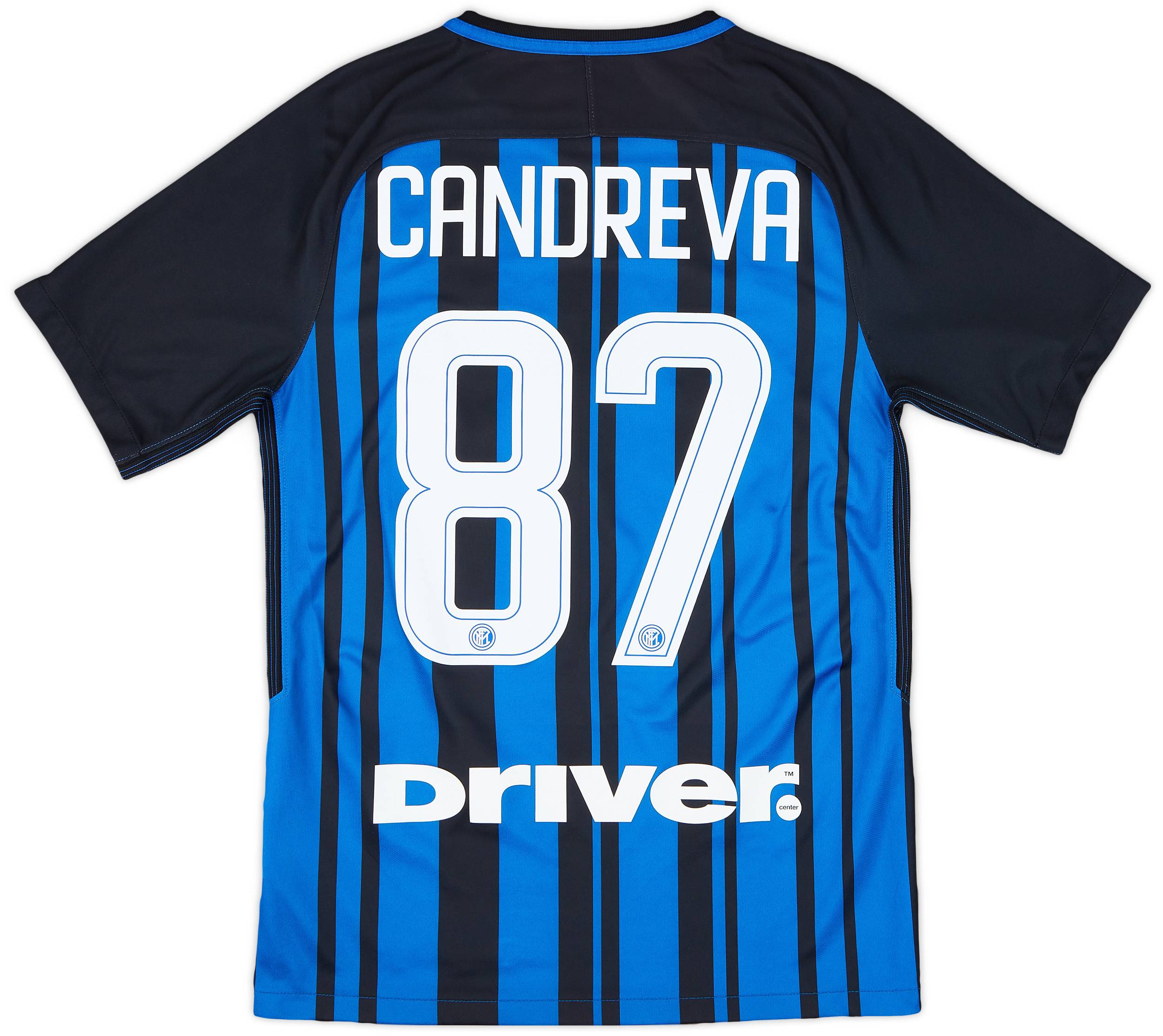 2017-18 Inter Milan Home Shirt Candreva #87 - 8/10 - (S)