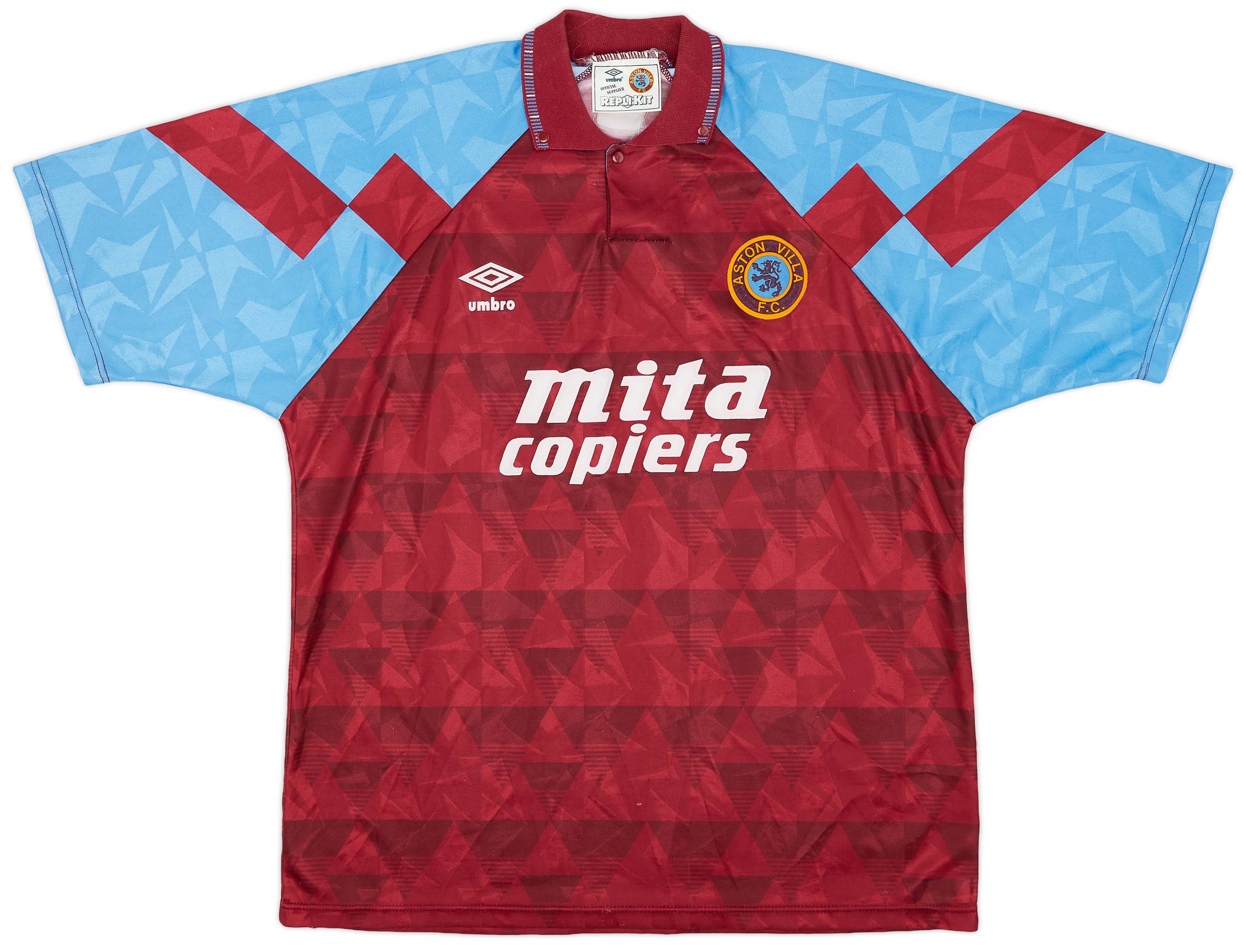 1990-92 Aston Villa Home Shirt - 7/10 - (XXL)