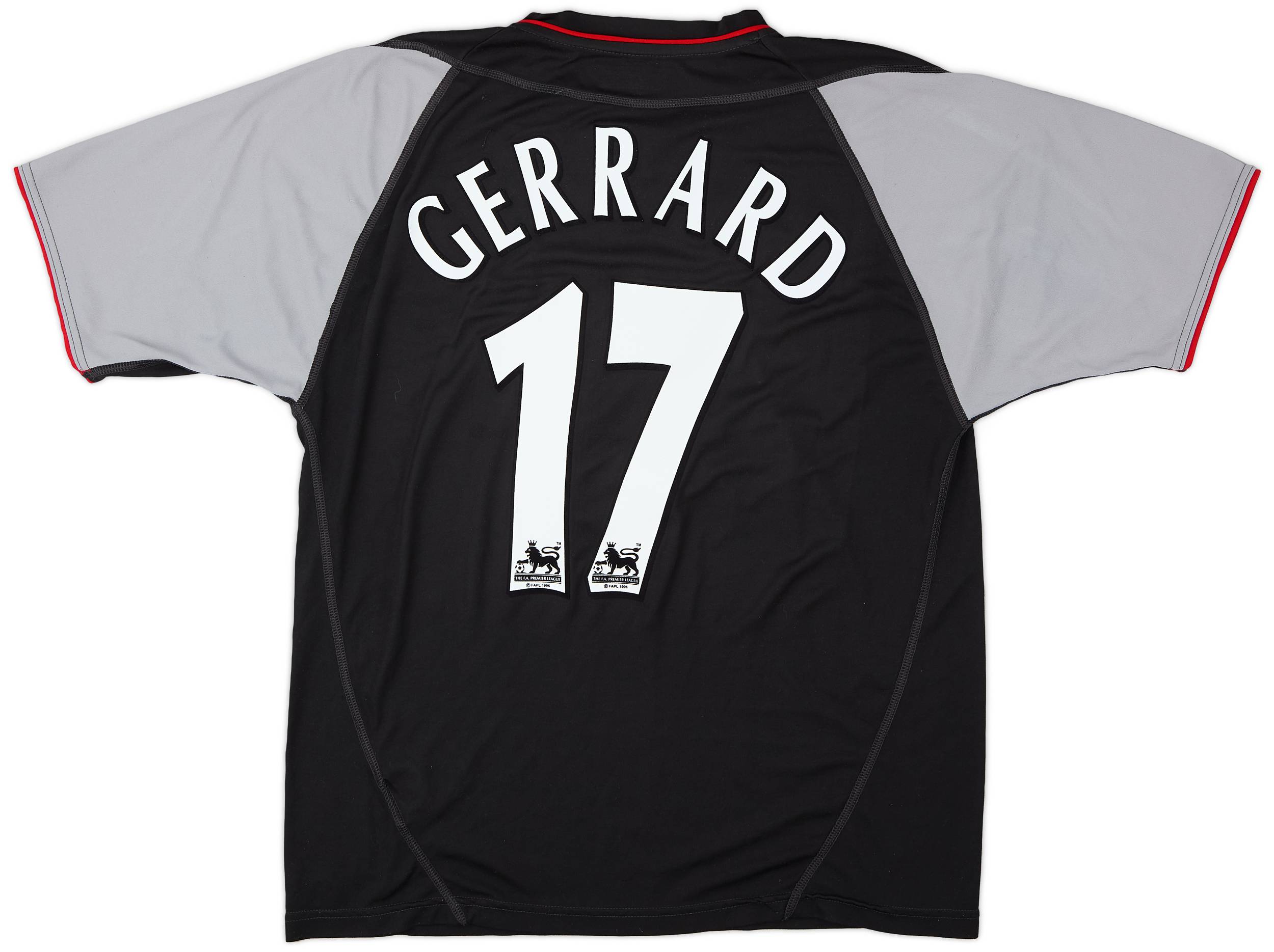 2002-04 Liverpool Away Shirt Gerrard #17 - 8/10 - (L)