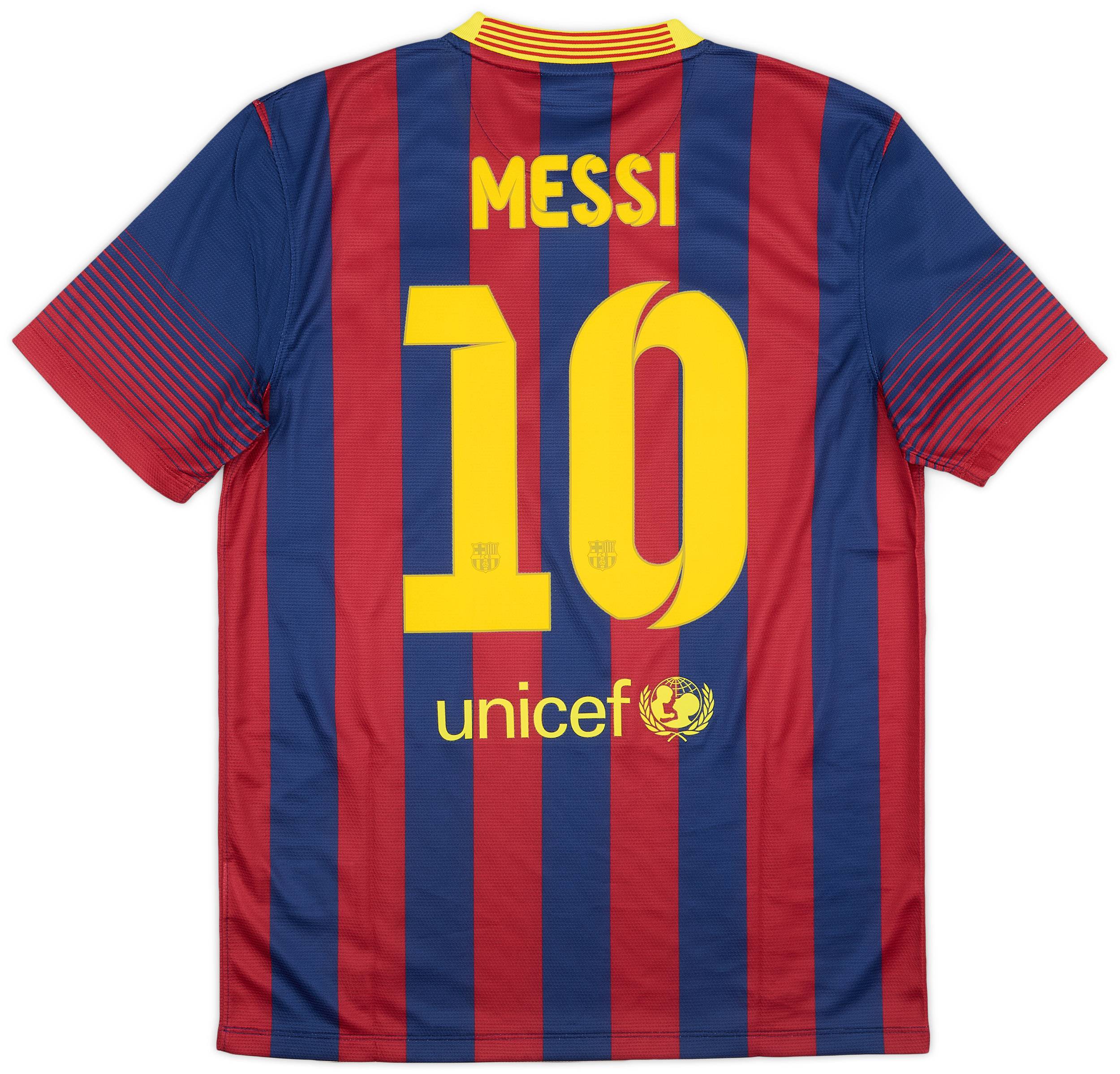 2013-14 Barcelona Home Shirt Messi #10 (M)