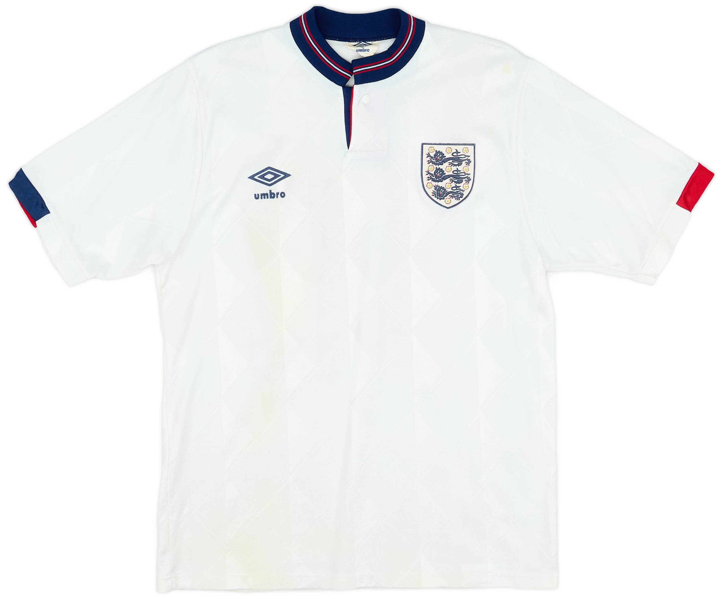 1987-90 England Home Shirt #10 - 5/10 - (M)