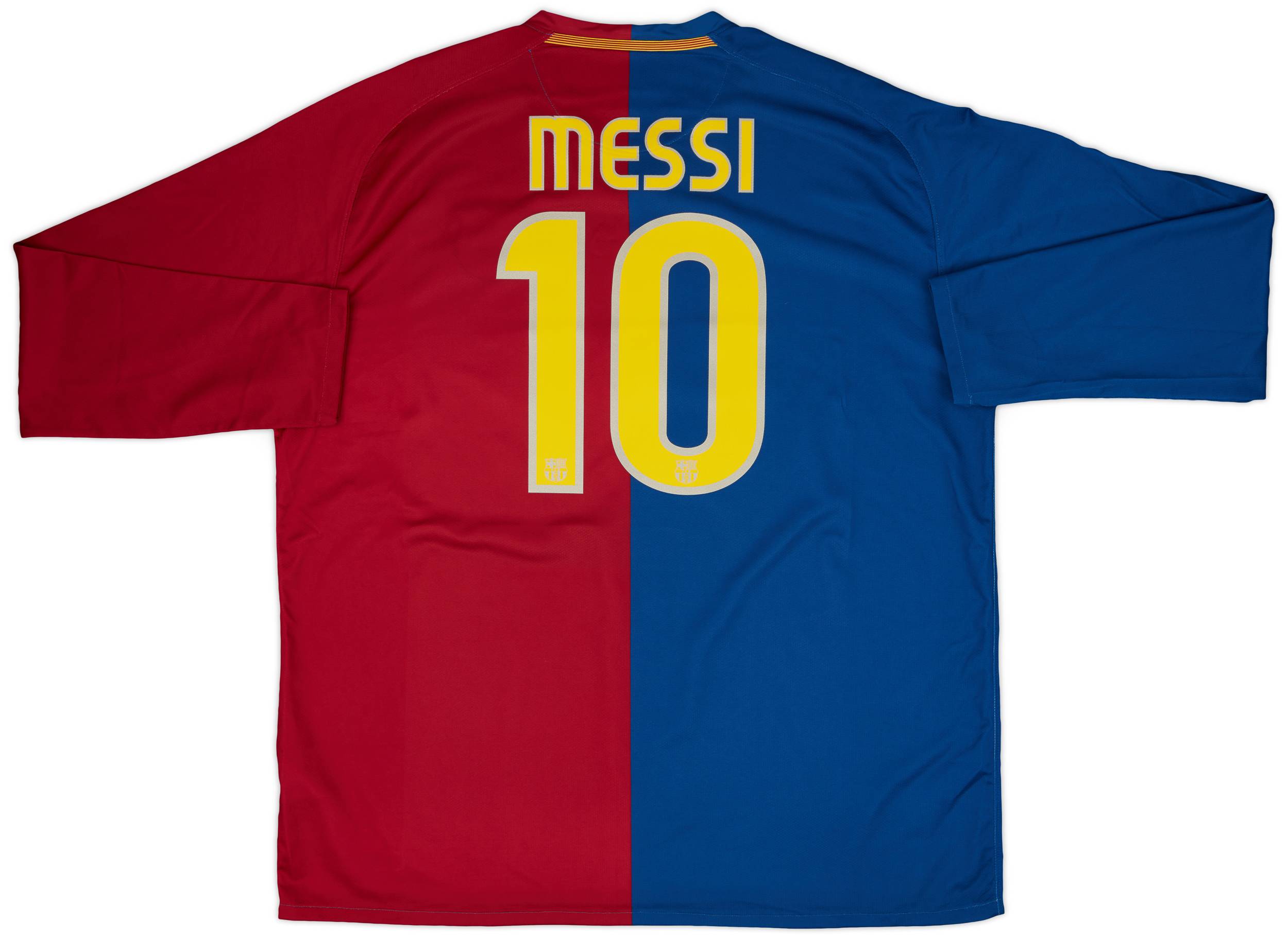 2008-09 Barcelona Home L/S Shirt Messi #10 - 9/10 - (XXL)