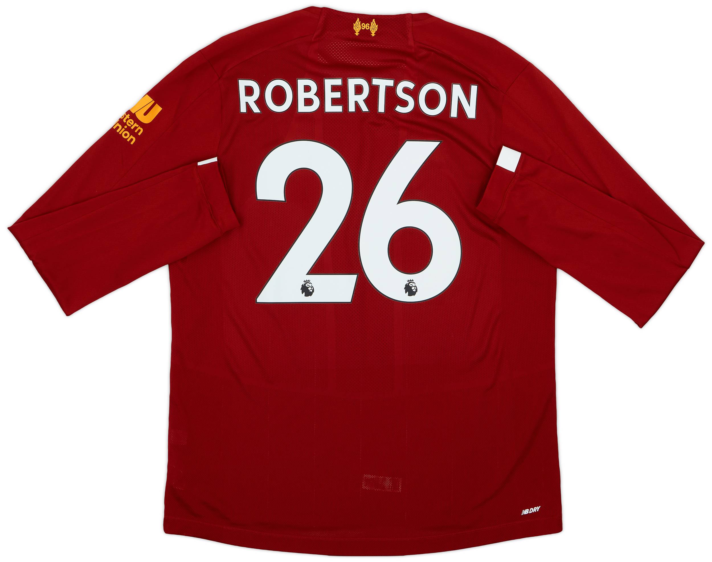 2019-20 Liverpool Home L/S Shirt Robertson #26 - 9/10 - (L)