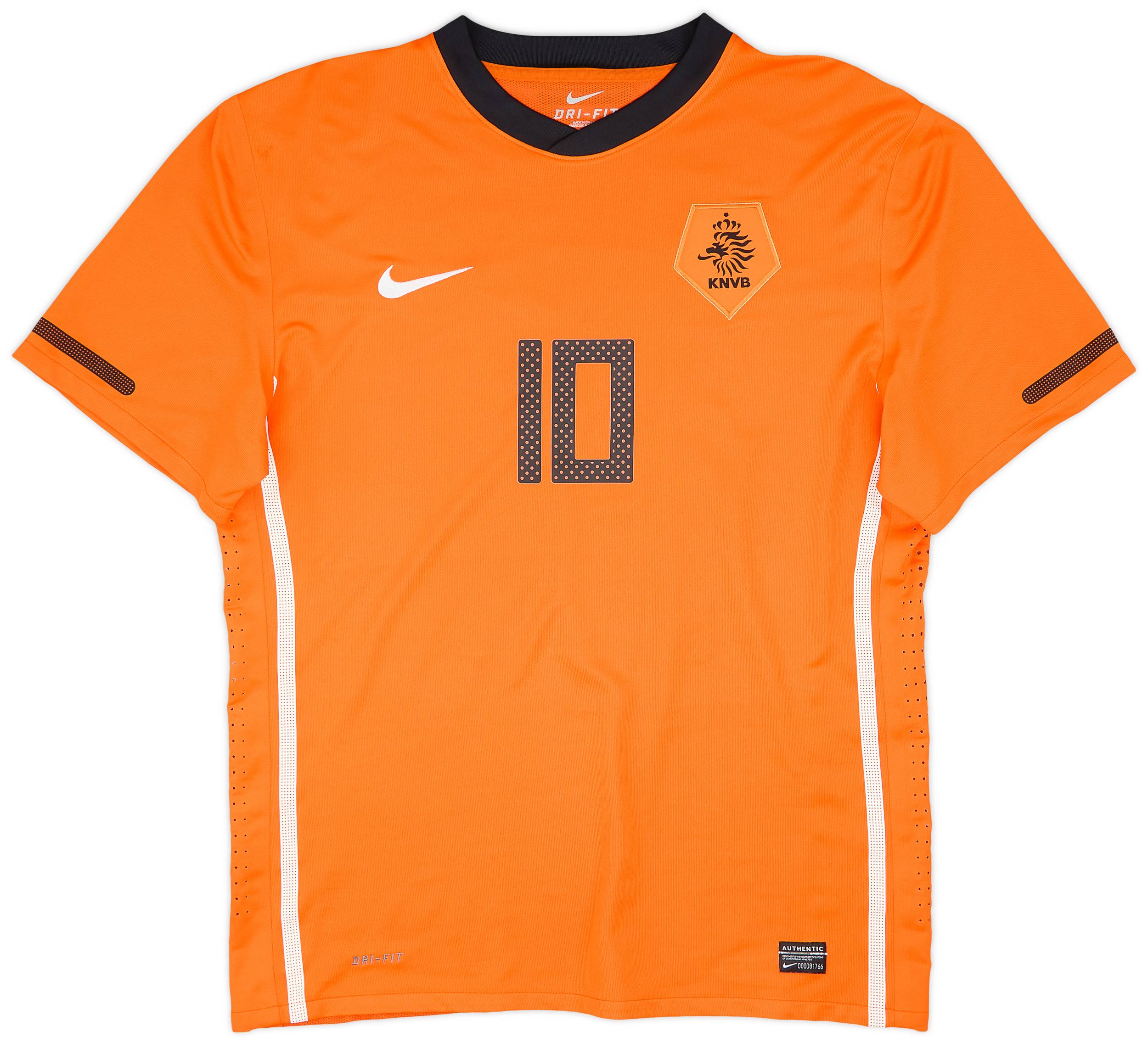 2010 スナイデル SNEIJDER オランダ代表 ユニフォーム ゲームシャツ 2010-11 Netherlands Player Issue Home Shirt Sneijder #10 - 8