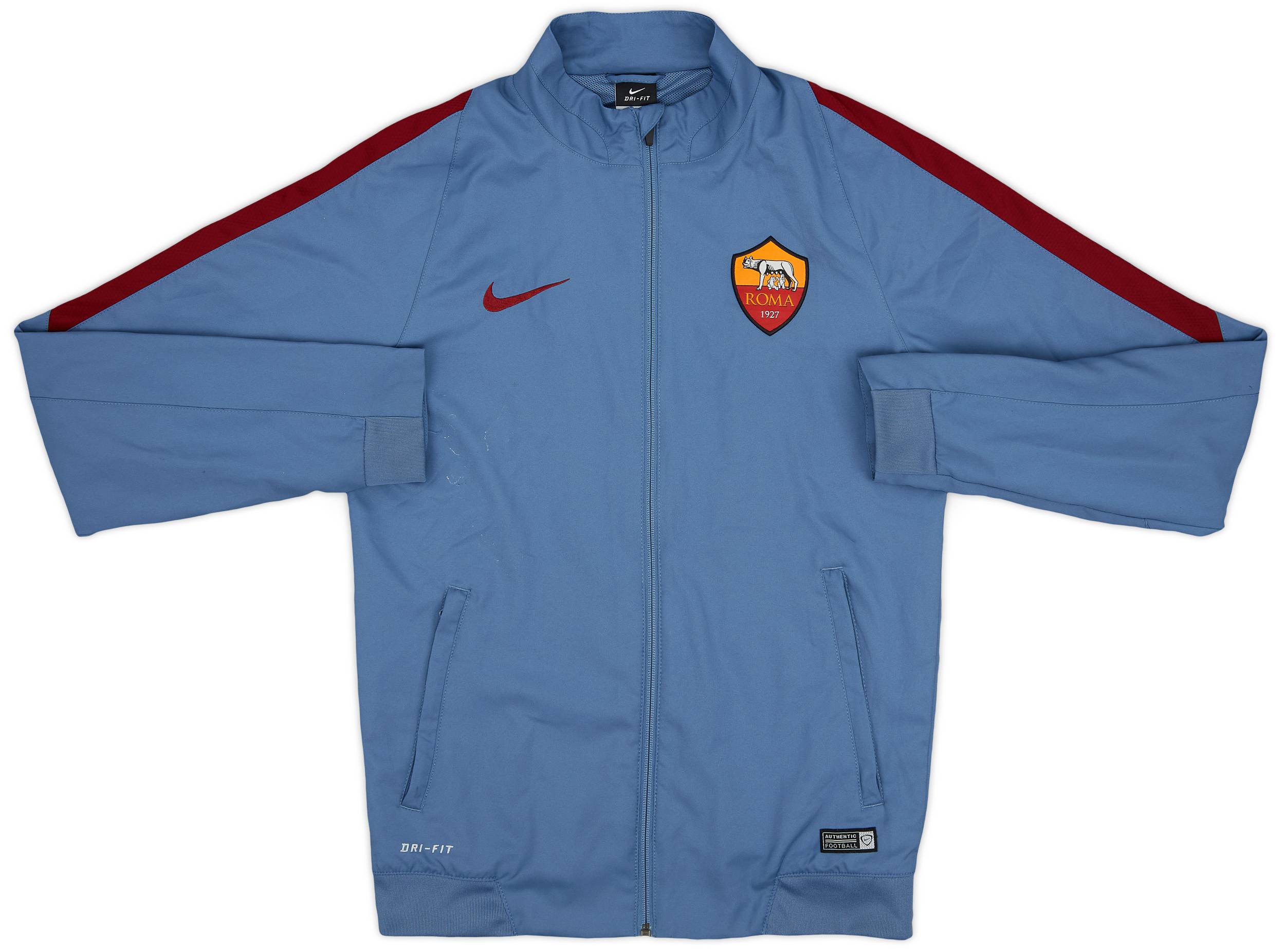 2015-16 Roma Nike 1/4 Zip Training Top - 7/10 - (S)