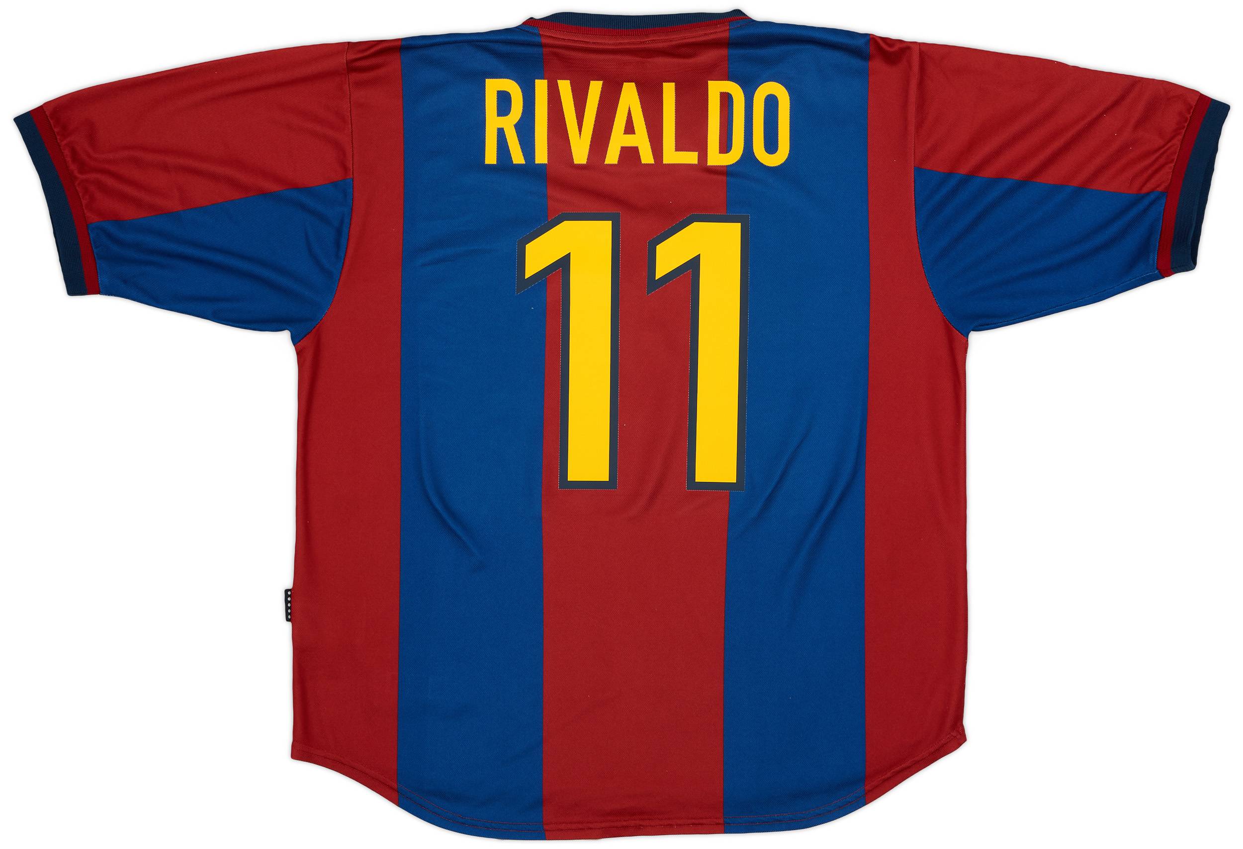 1998-00 Barcelona Home Shirt Rivaldo #11 - 9/10 - (XL)