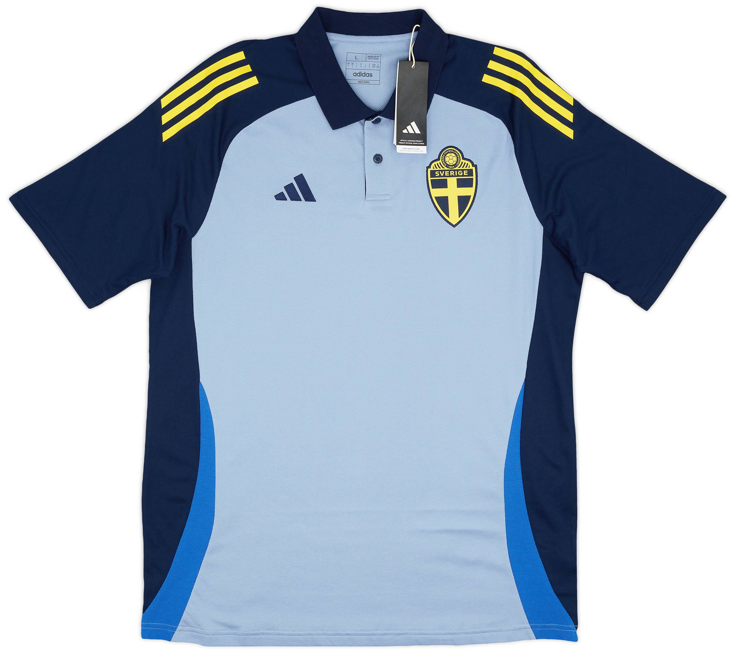 2024 25 Sweden adidas Polo T Shirt