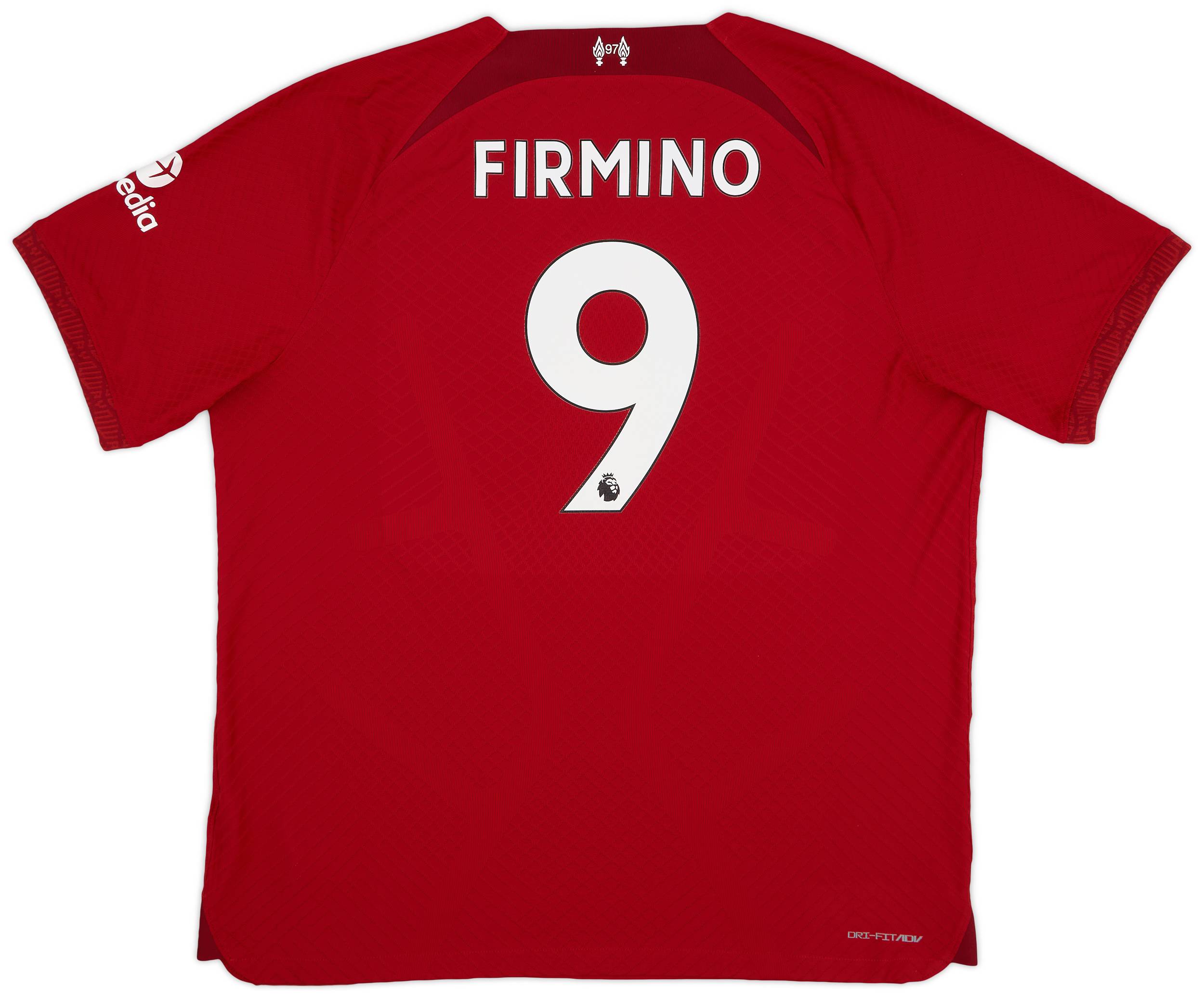 2022-23 Liverpool Authentic Home Shirt Firmino #9 - 9/10 - (XXL)