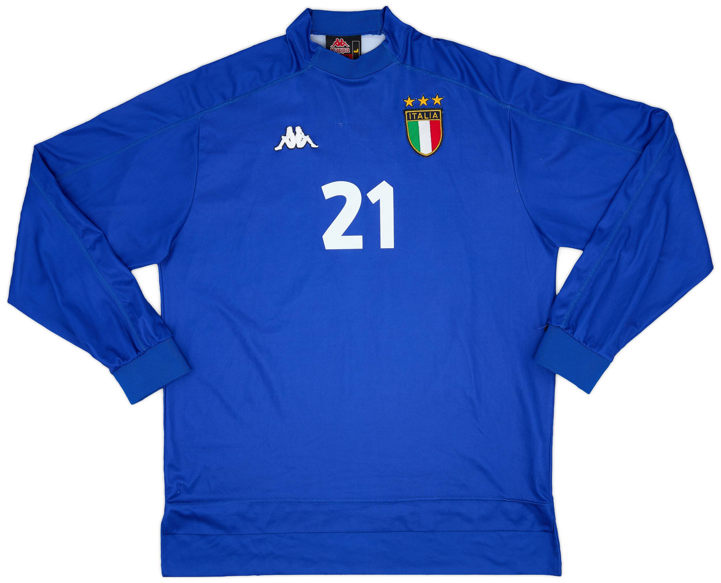 1998-99 Italy Home L/S Shirt #21 - 6/10 - (L)