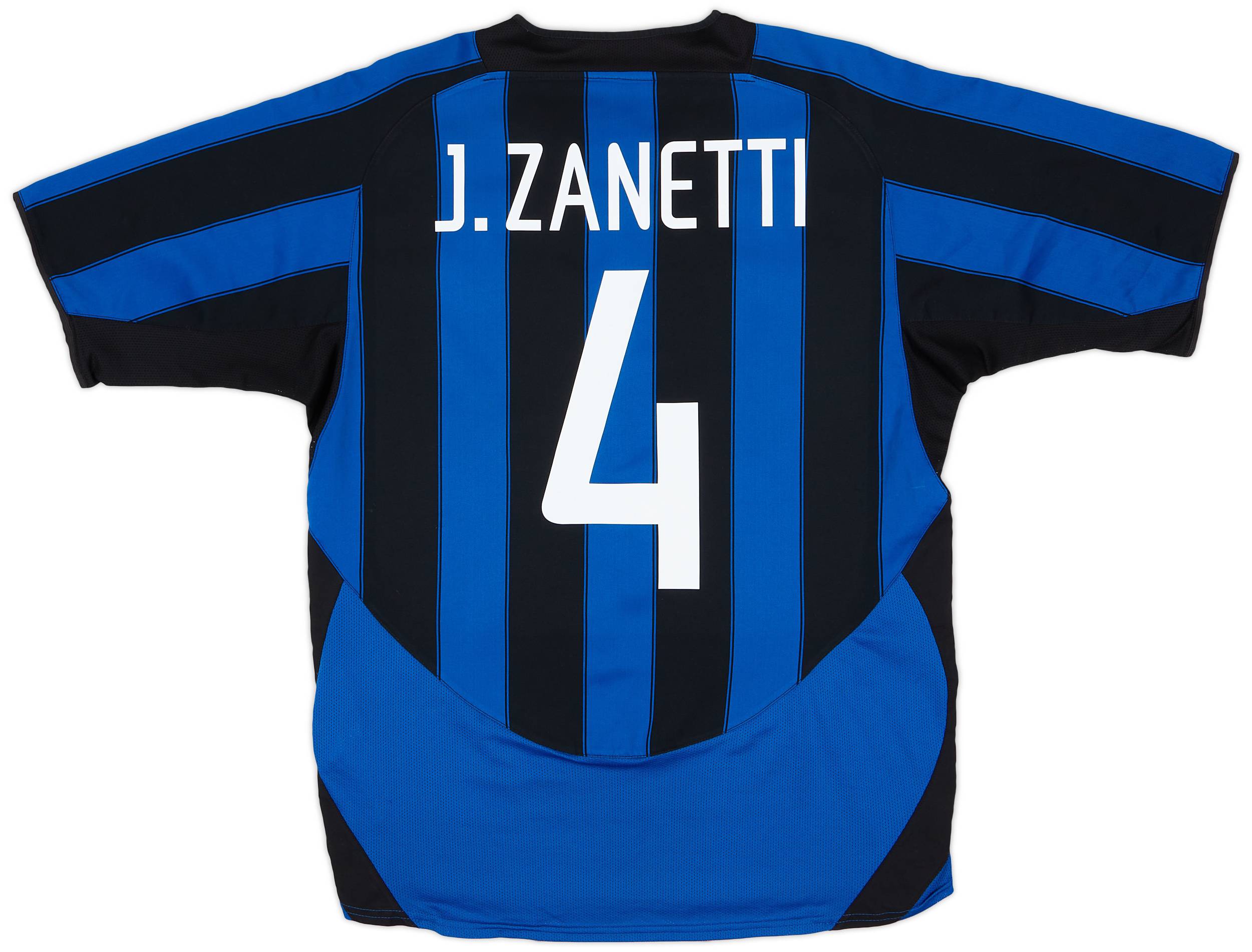 見事な創造力 Home Milan Inter 2003-04 Shirt (M) - 9/10 - #4 J.Zanetti ウェア
