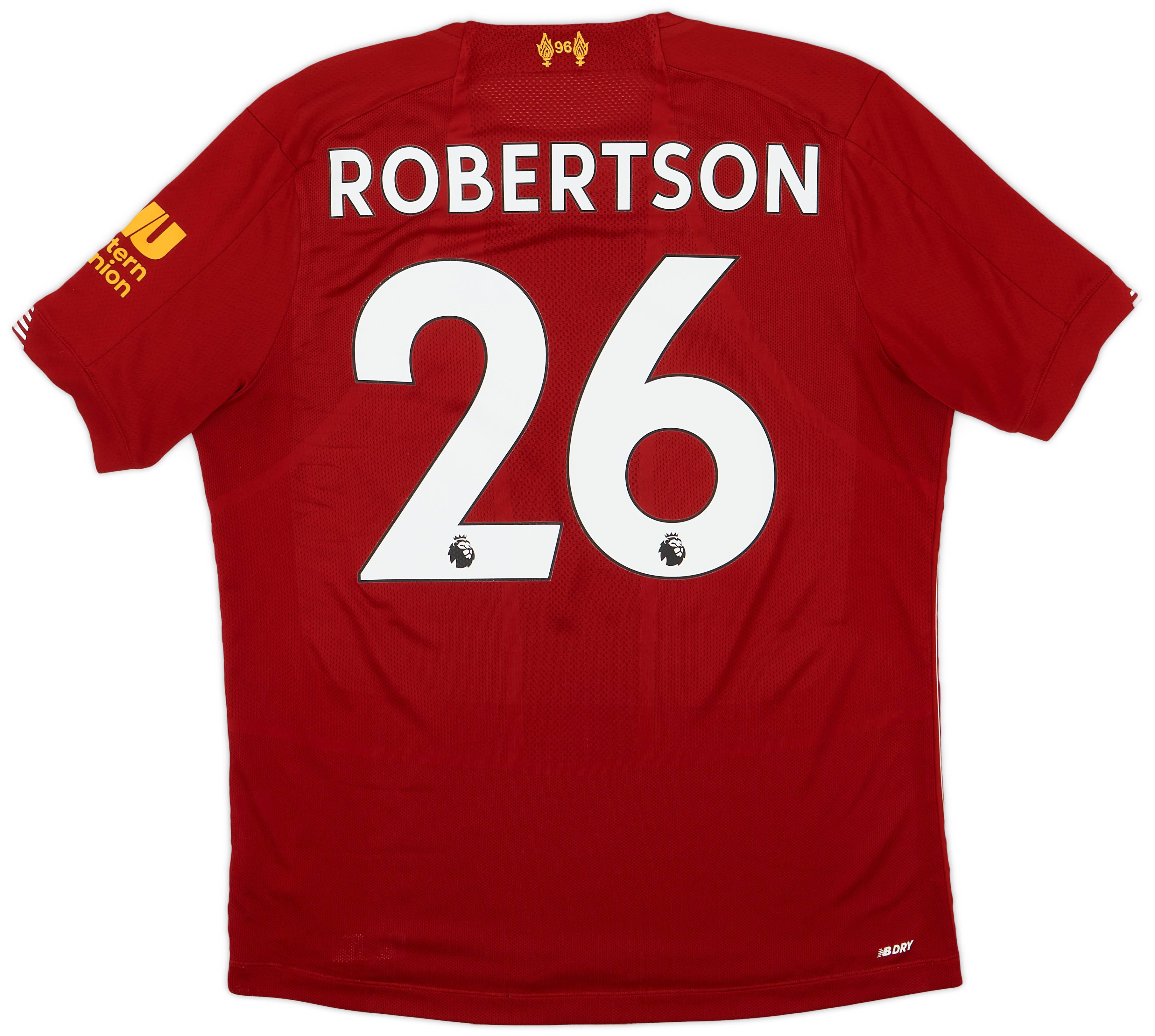 在庫処分 激安 Shirt Home Liverpool 2019-20 Robertson (XL) - 8/10 - #26 ウェア