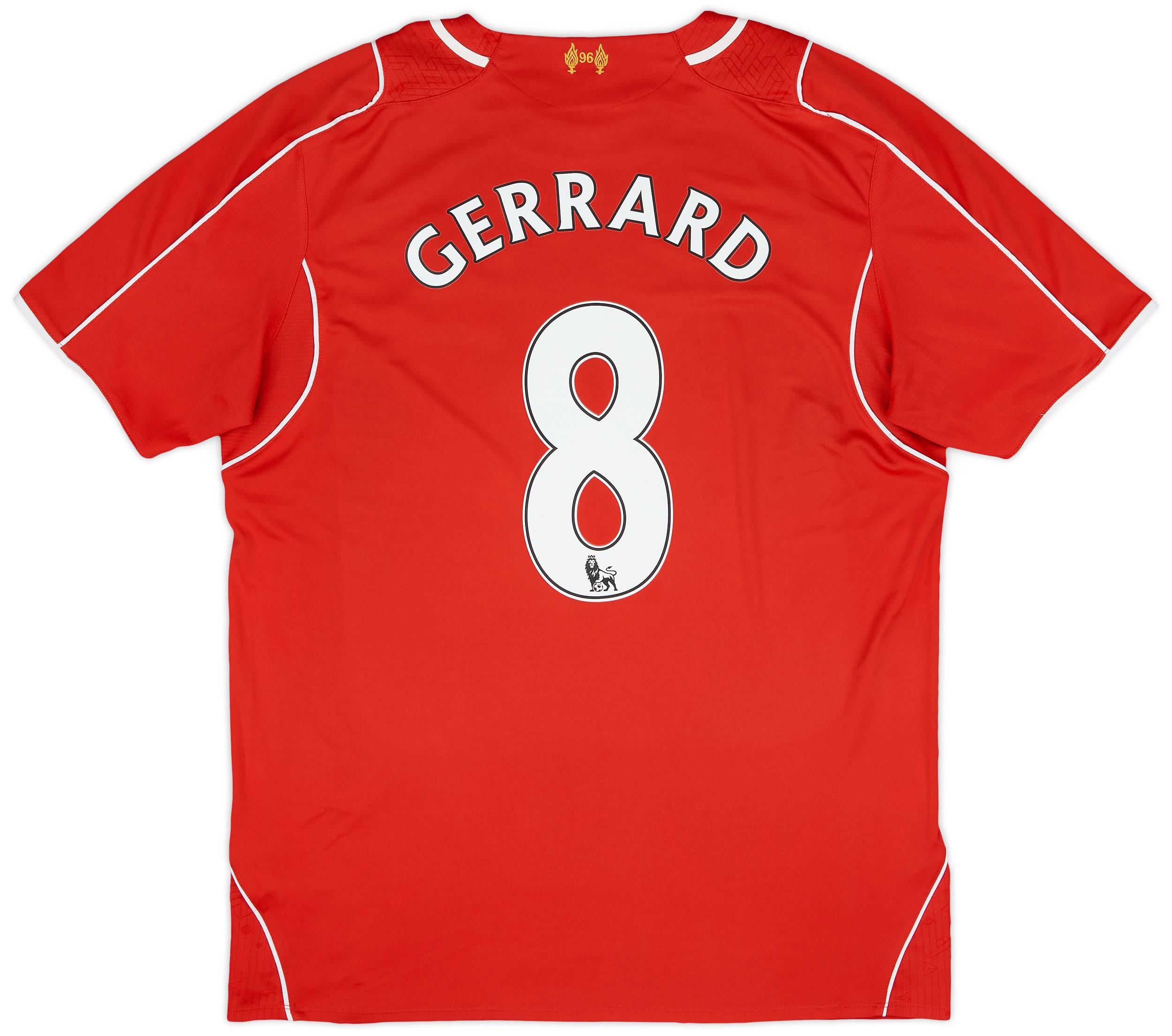2014-15 Liverpool Home Shirt Gerrard #8 - 5/10 - (XL)