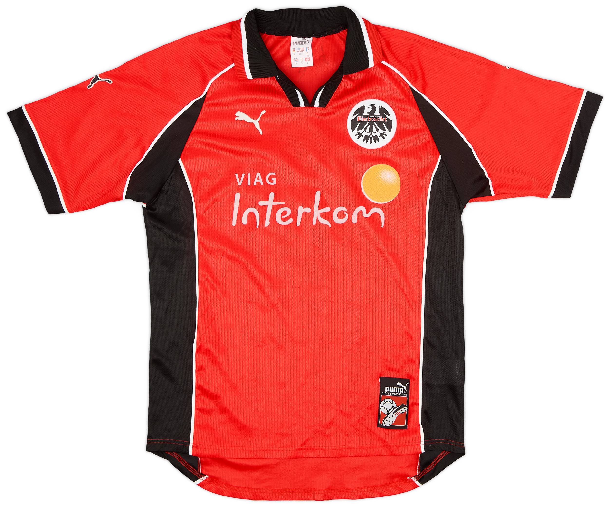 1998-00 Eintracht Frankfurt 'Signed' Home Shirt Rasel #8 - 6/10 - (S)