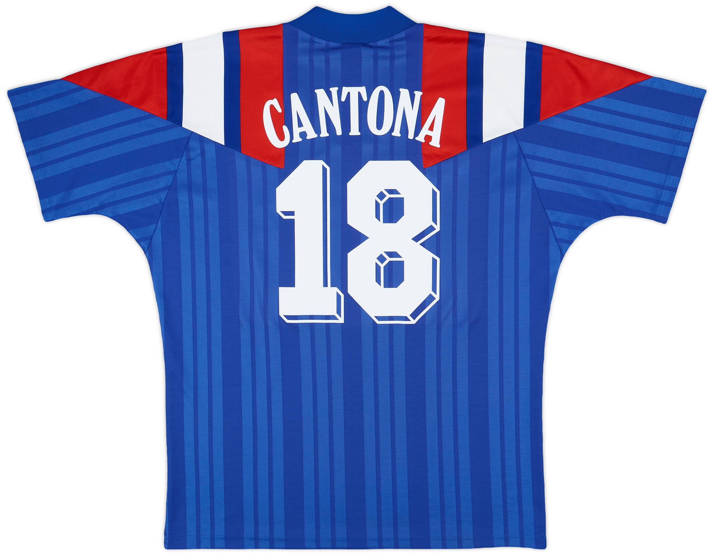 1992-94 France Home Shirt Cantona #18 - 8/10 - (XXL)