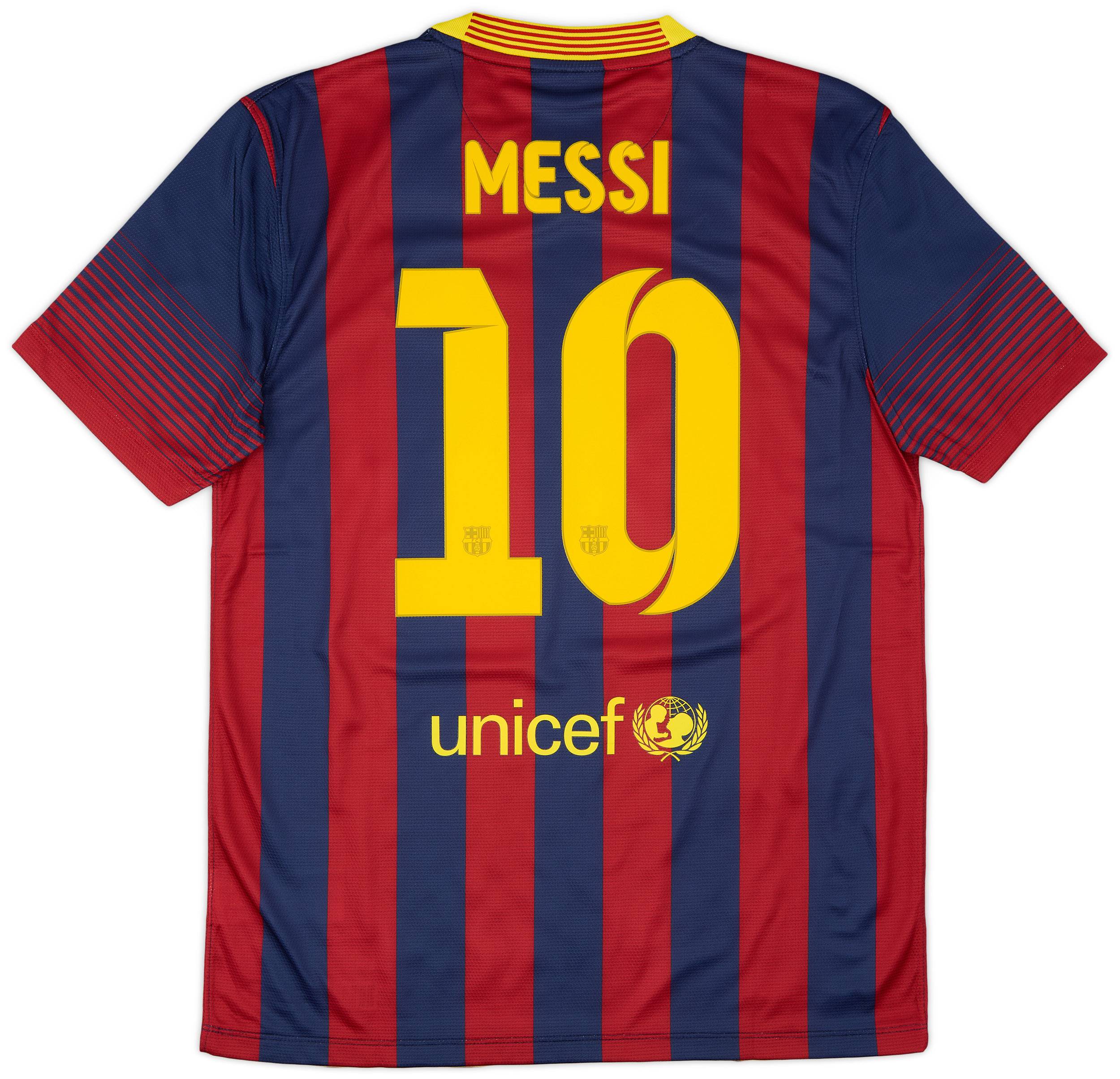 2013-14 Barcelona Home Shirt Messi #10 (M)
