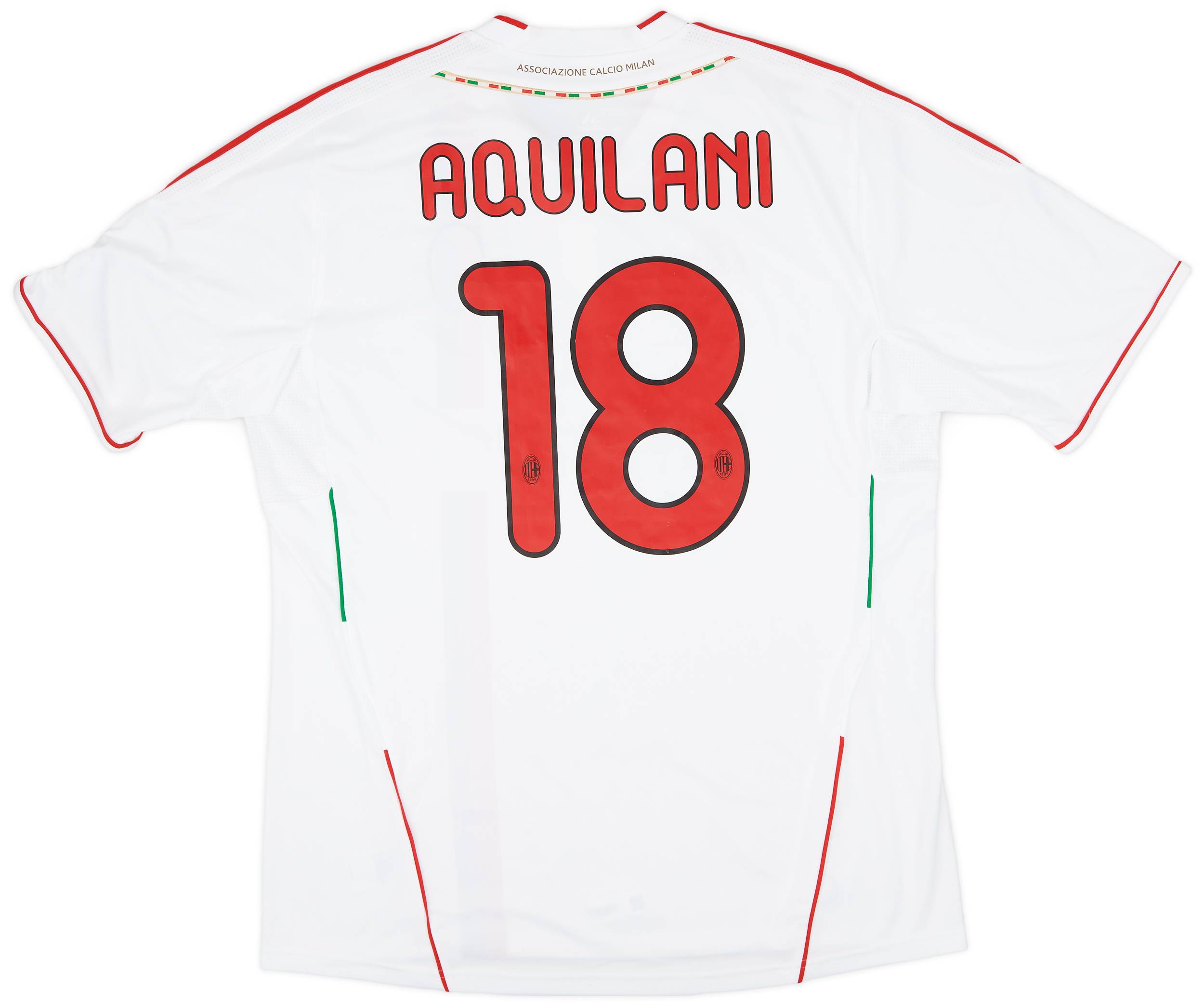 2011-12 AC Milan Away Shirt Aquilani #18 (XL)