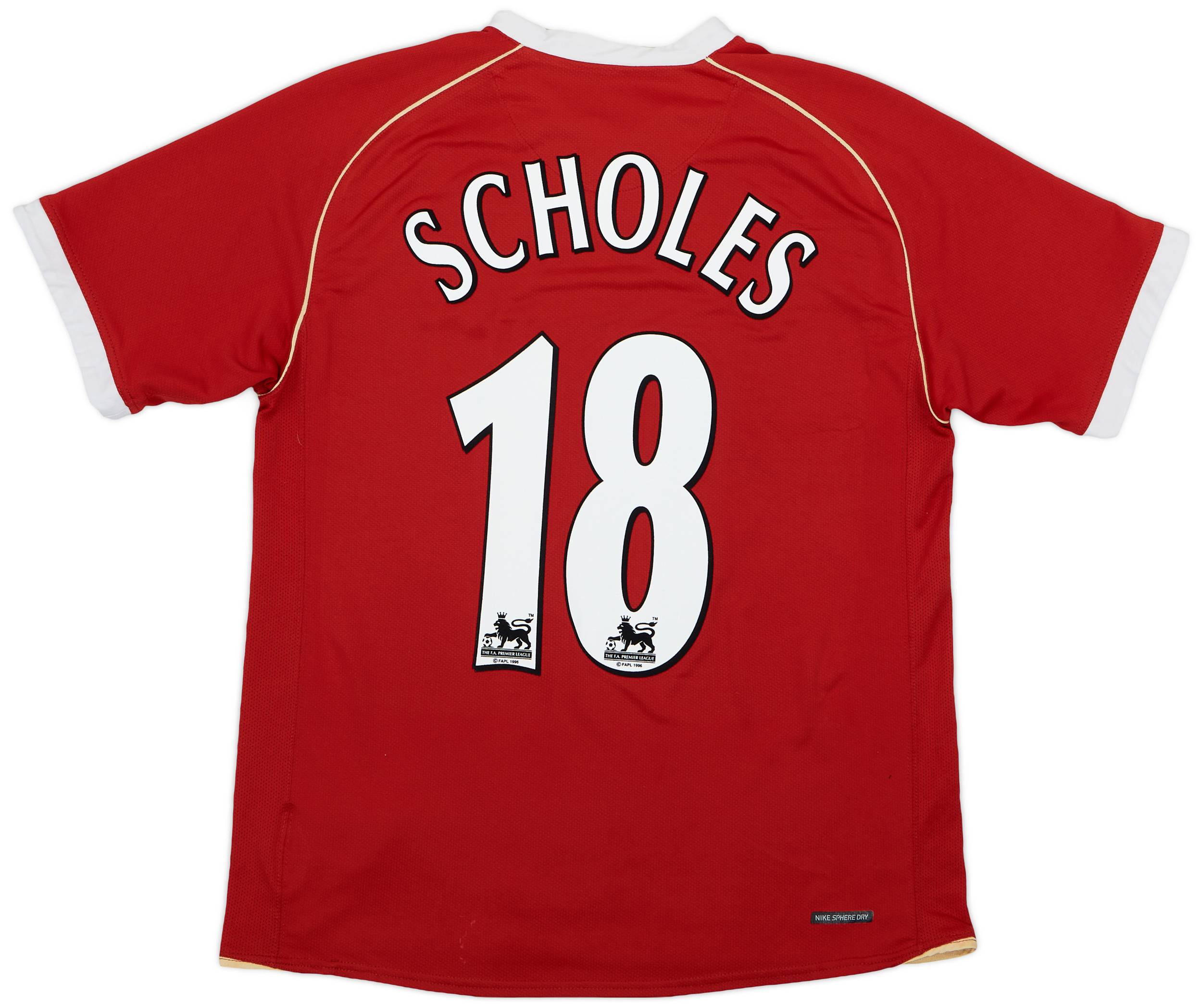 2006-07 Manchester United Home Shirt Solskjaer #20 - 8/10 - (XL)