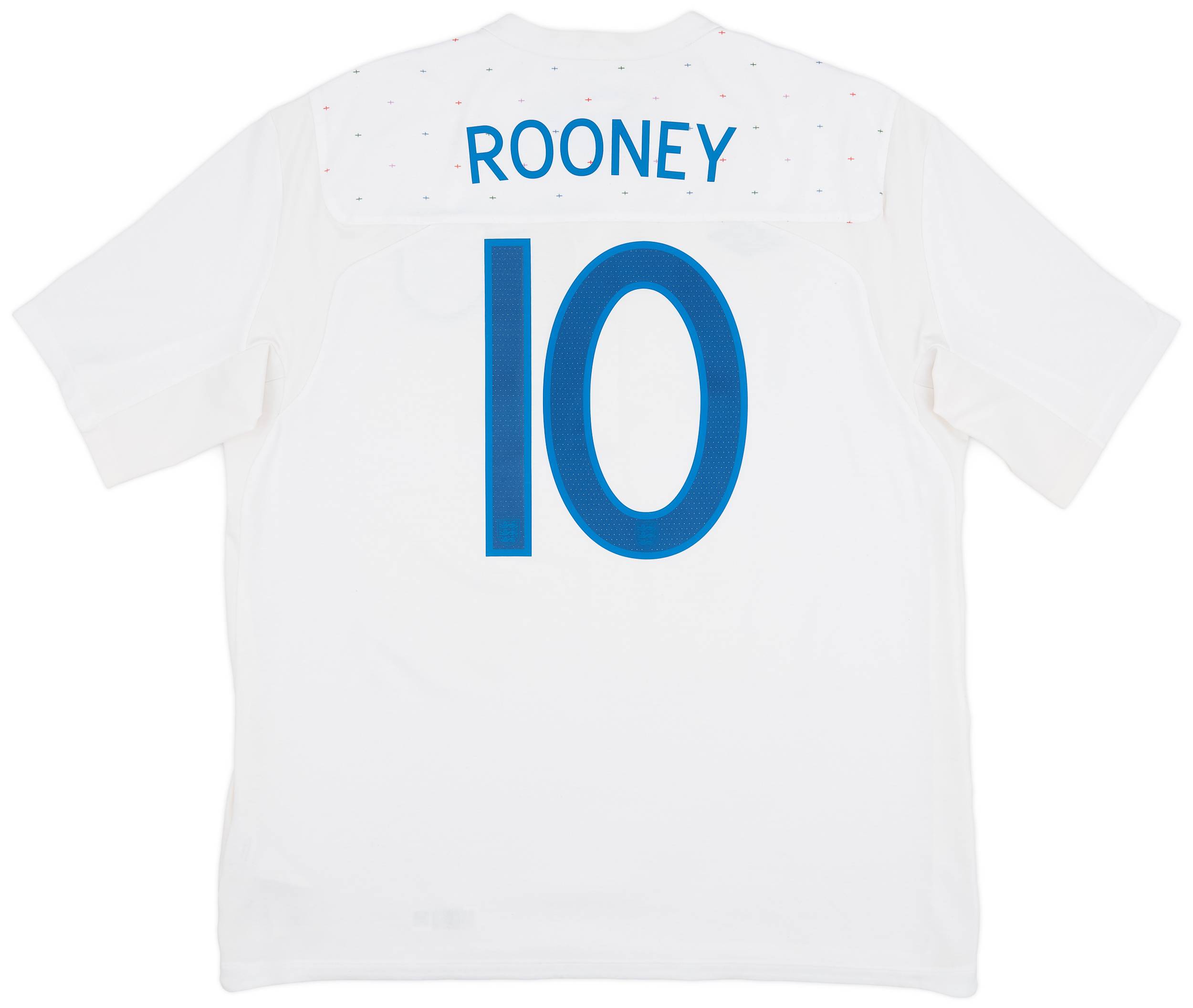 2010-11 England Home Shirt Rooney #10 - 7/10 - (XL)