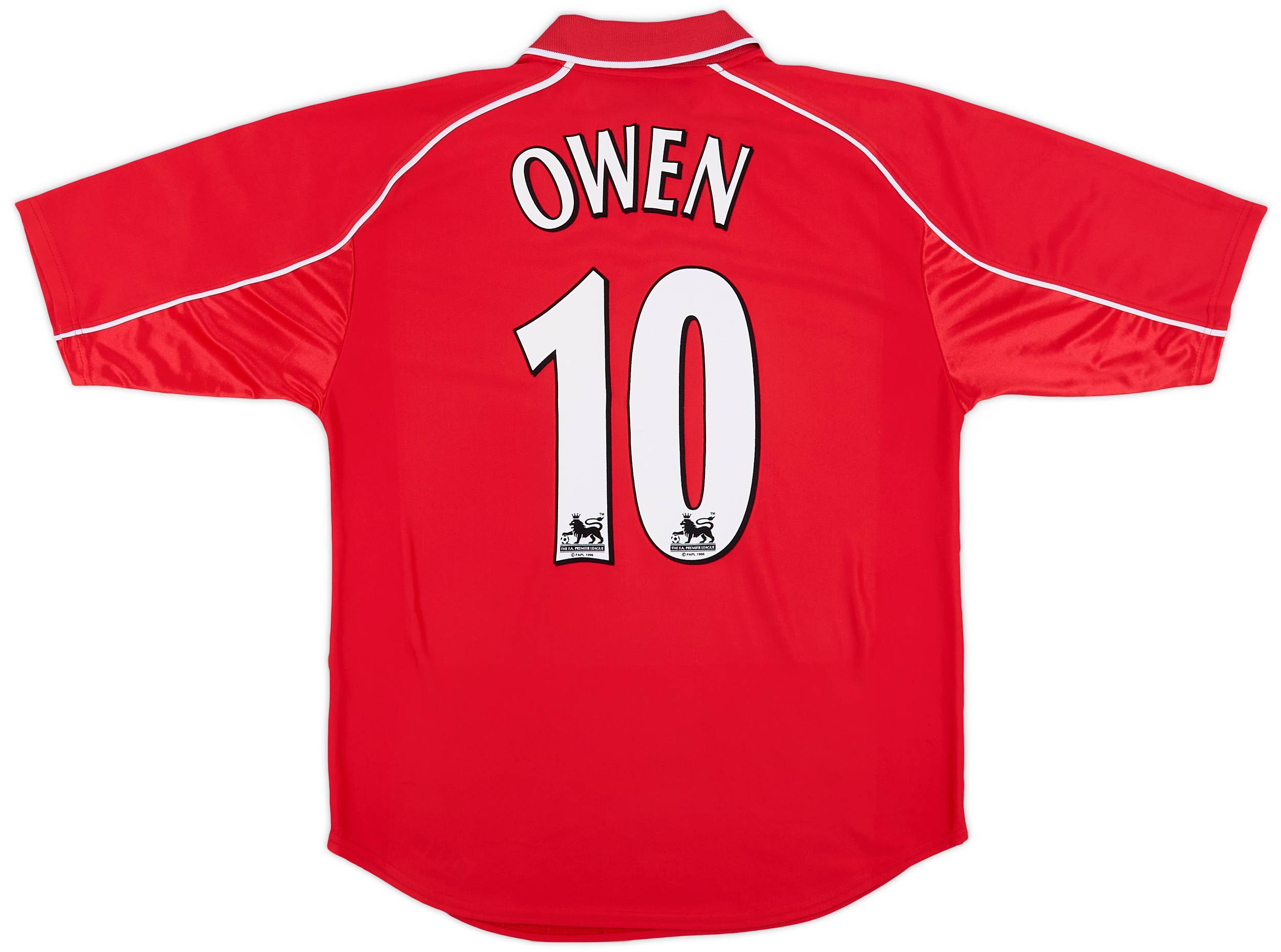 2000-02 Liverpool Home Shirt Owen #10 - 8/10 - (M)