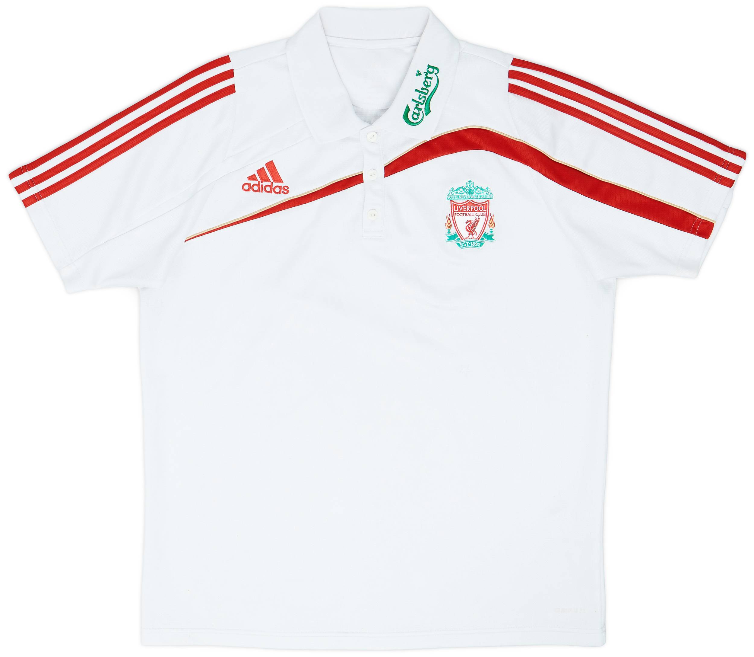 2009-10 Liverpool adidas Polo Shirt - 6/10 - (L)