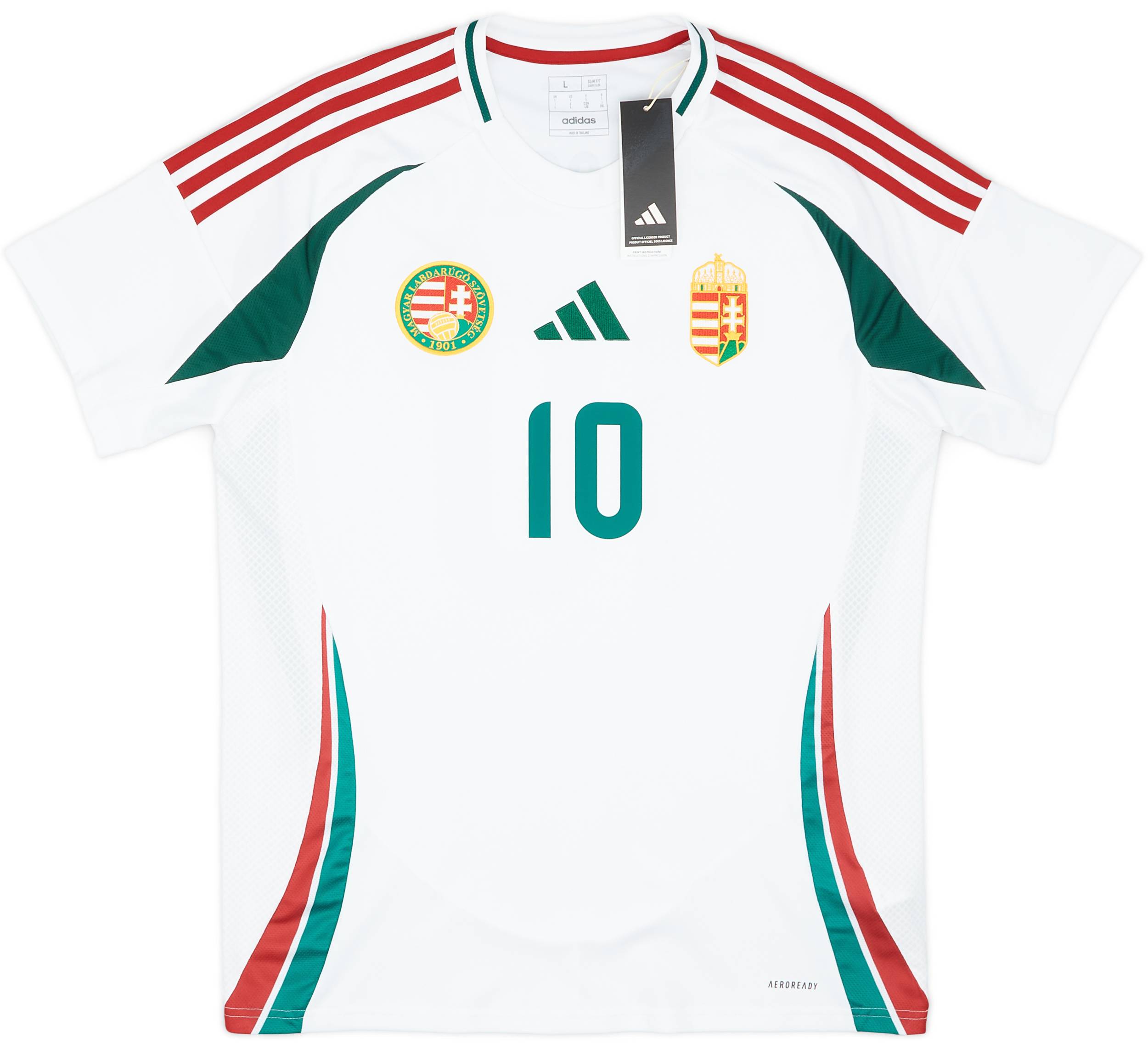 adidas ハンガリー代表 サッカーシャツ SZOBOSZLAI 10 adidas Hungary Home Szoboszlai 10 Jersey 2024-2025 (Official