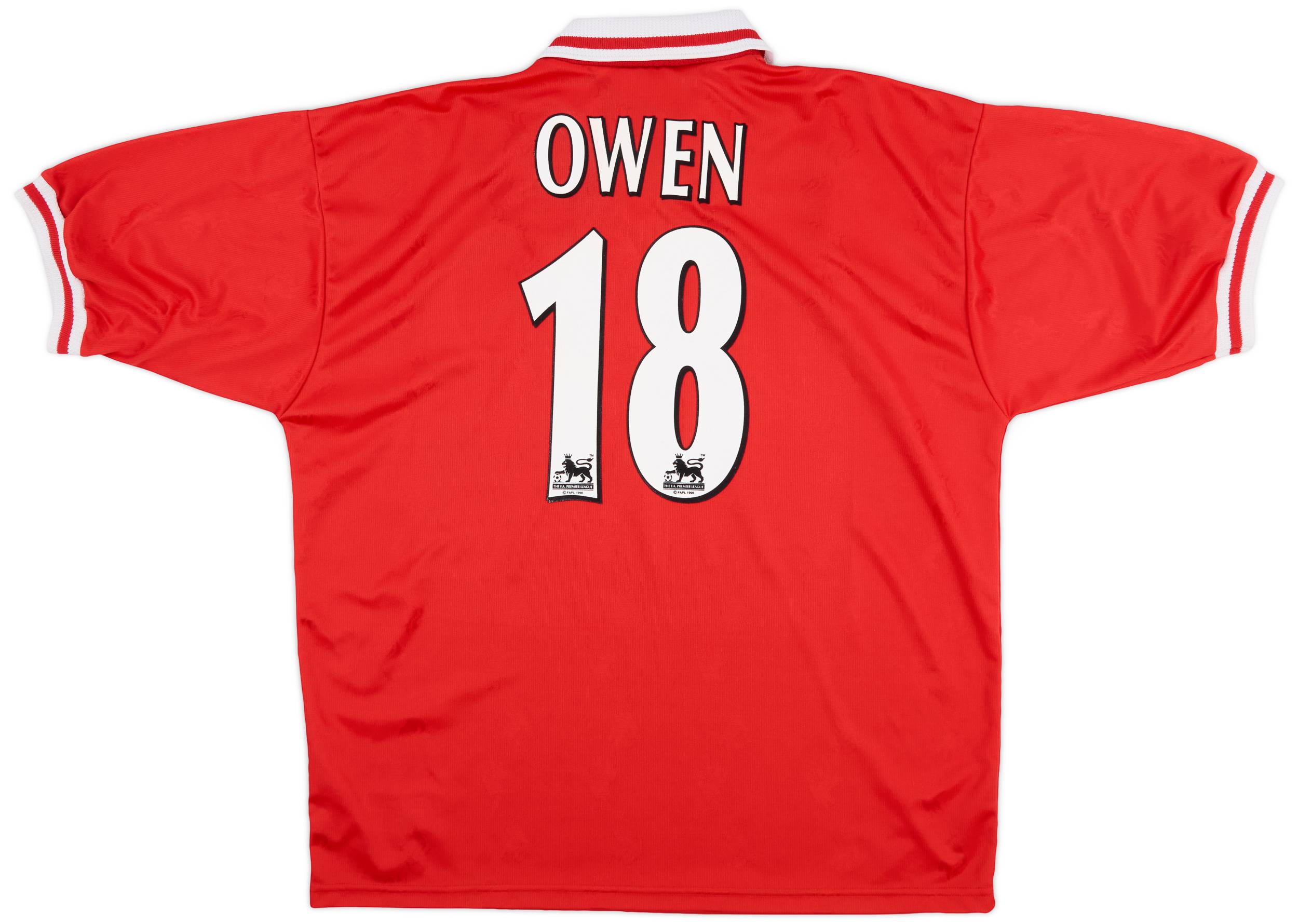 1996-98 Liverpool Home Shirt Owen #18 - 9/10 - (XL)