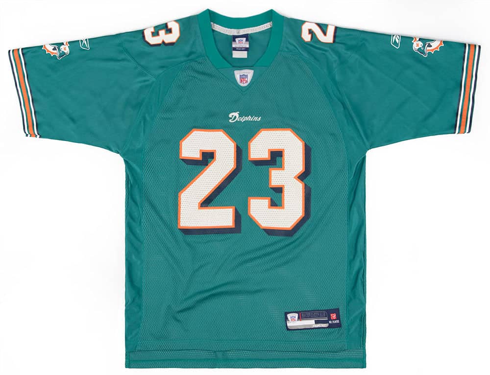 2007 Miami Dolphins Brown #23 Reebok On Field Jersey (Home) XL