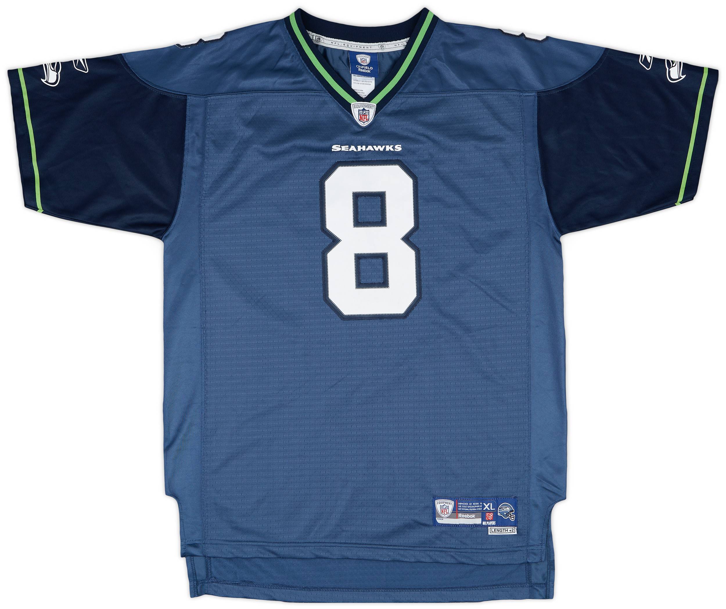 2008-10 Seattle Seahawks Hasselbeck #8 Reebok Premier Home Jersey - 7/10 - (XL.Boys)