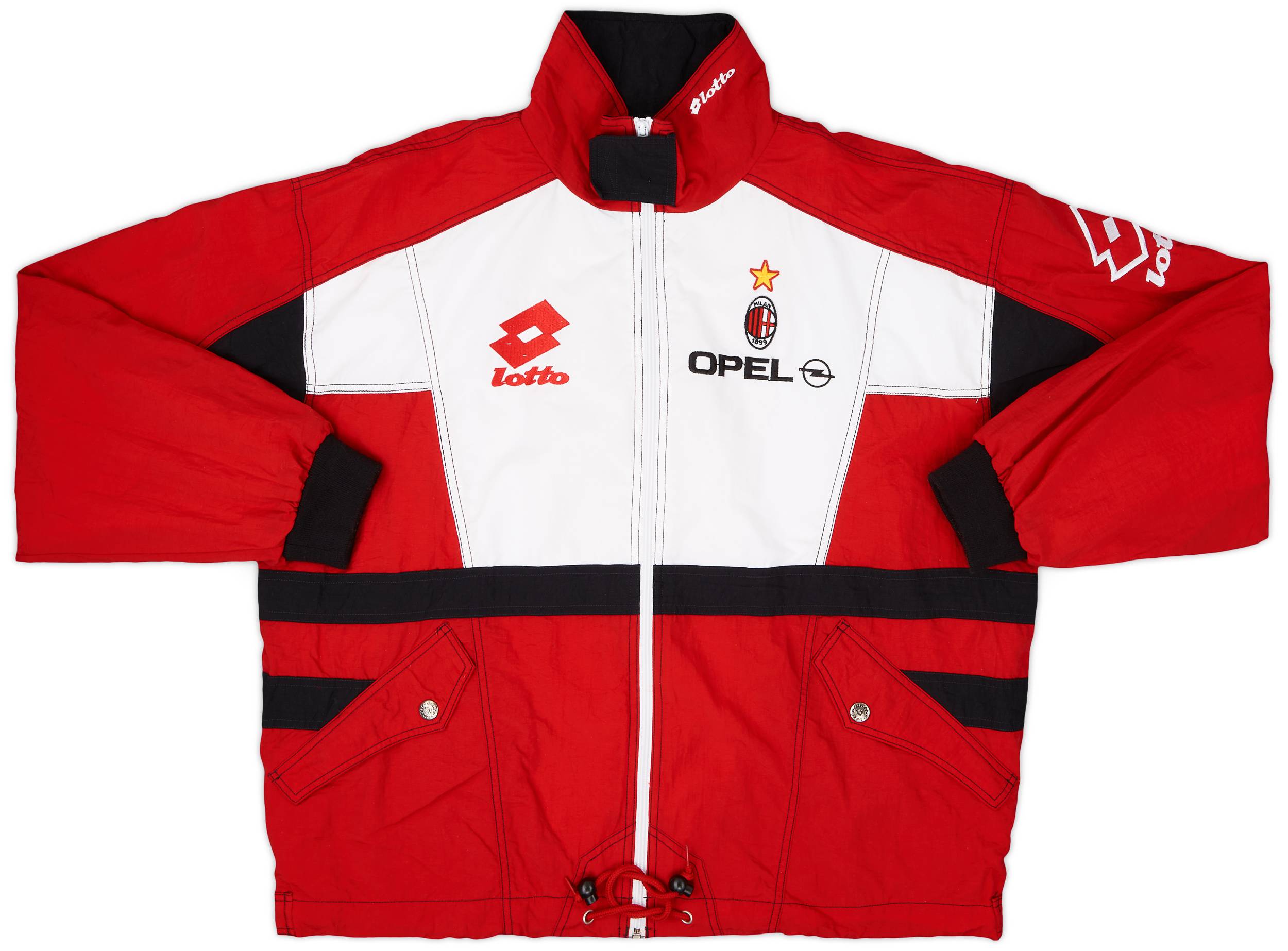 1994-95 AC Milan Lotto Track Jacket - 7/10 - (XXL)