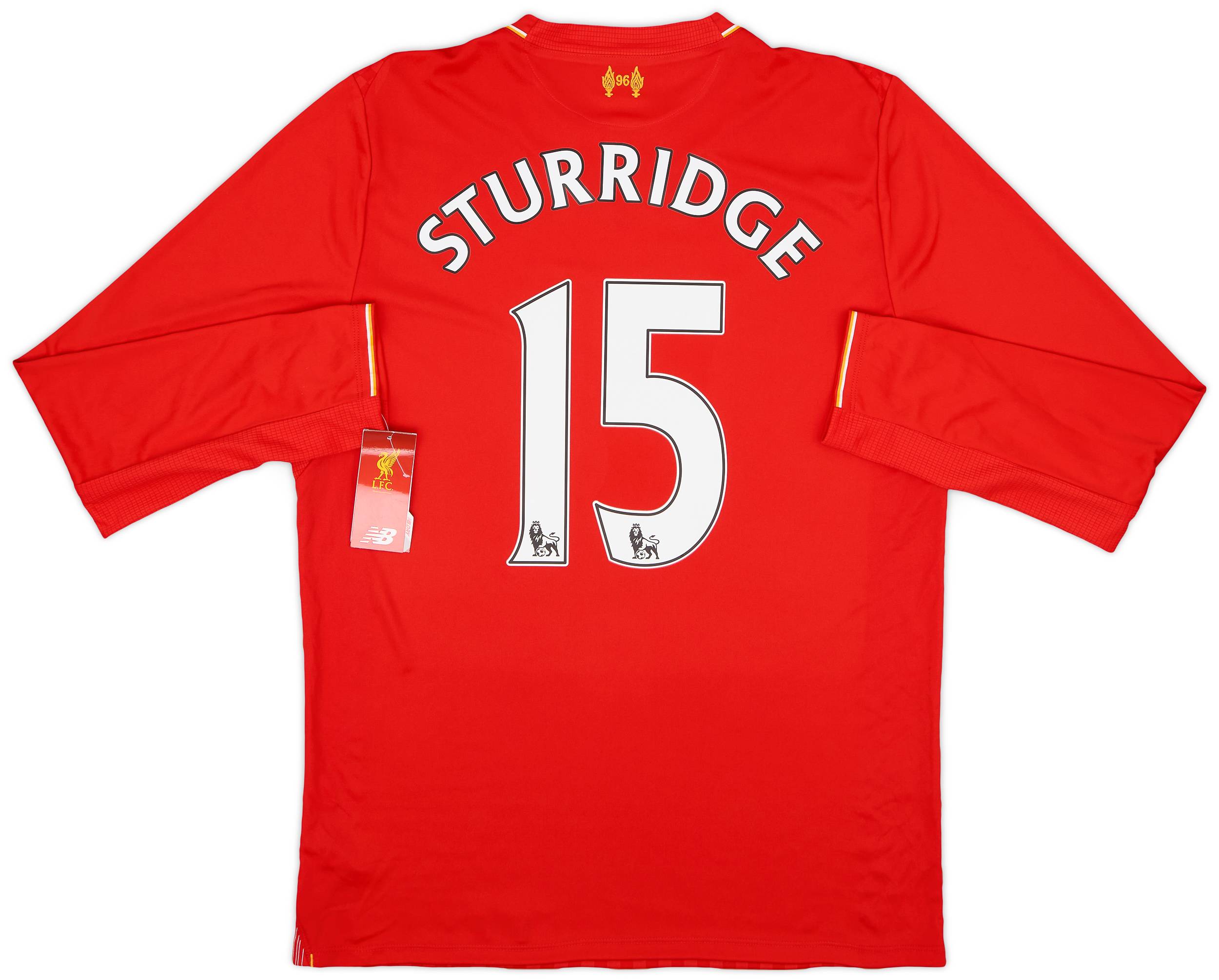 2015-16 Liverpool Home L/S Shirt Sturridge #15 (M)