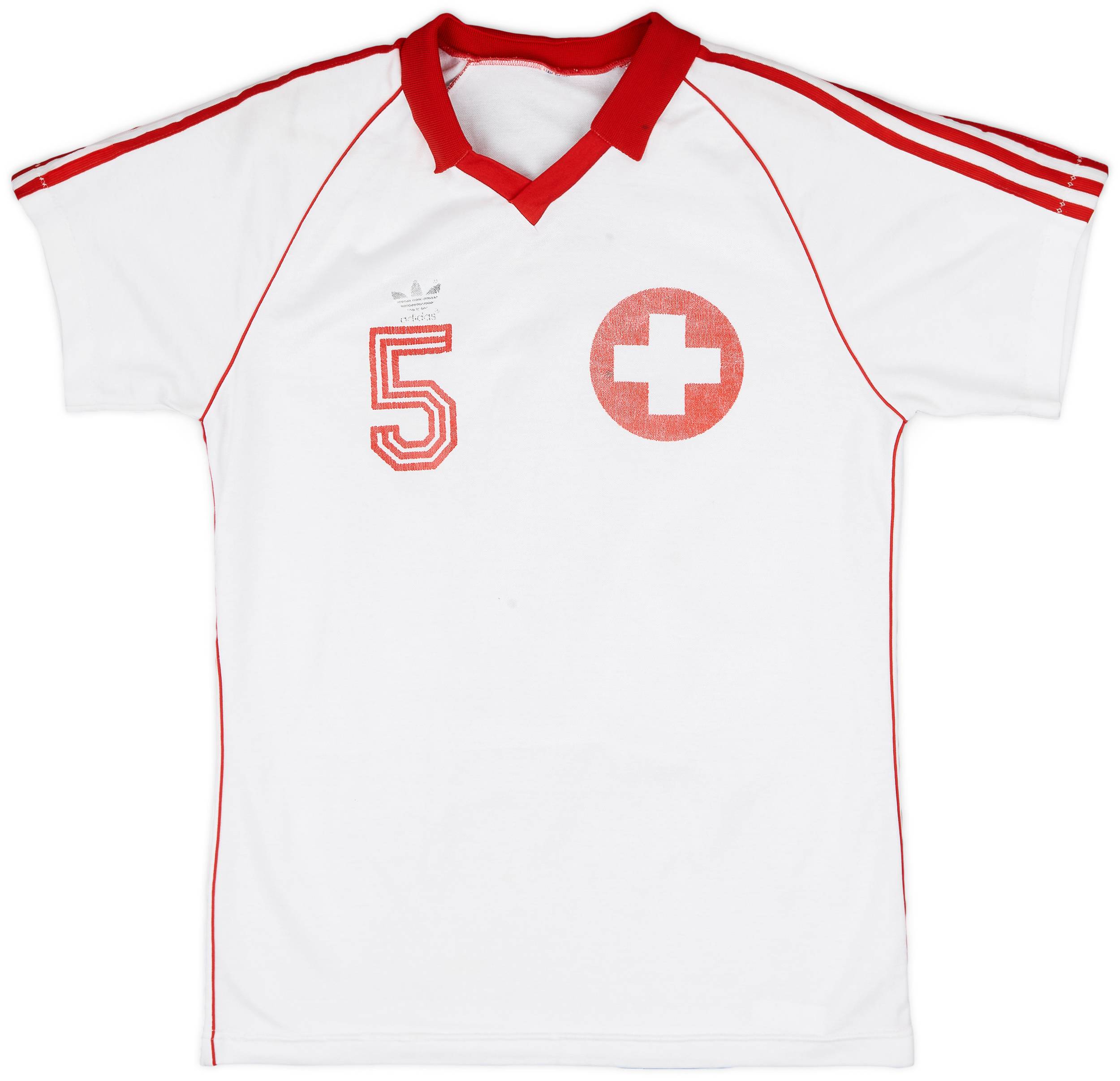 1980 Switzerland Away Shirt #5 - 5/10 - (M)