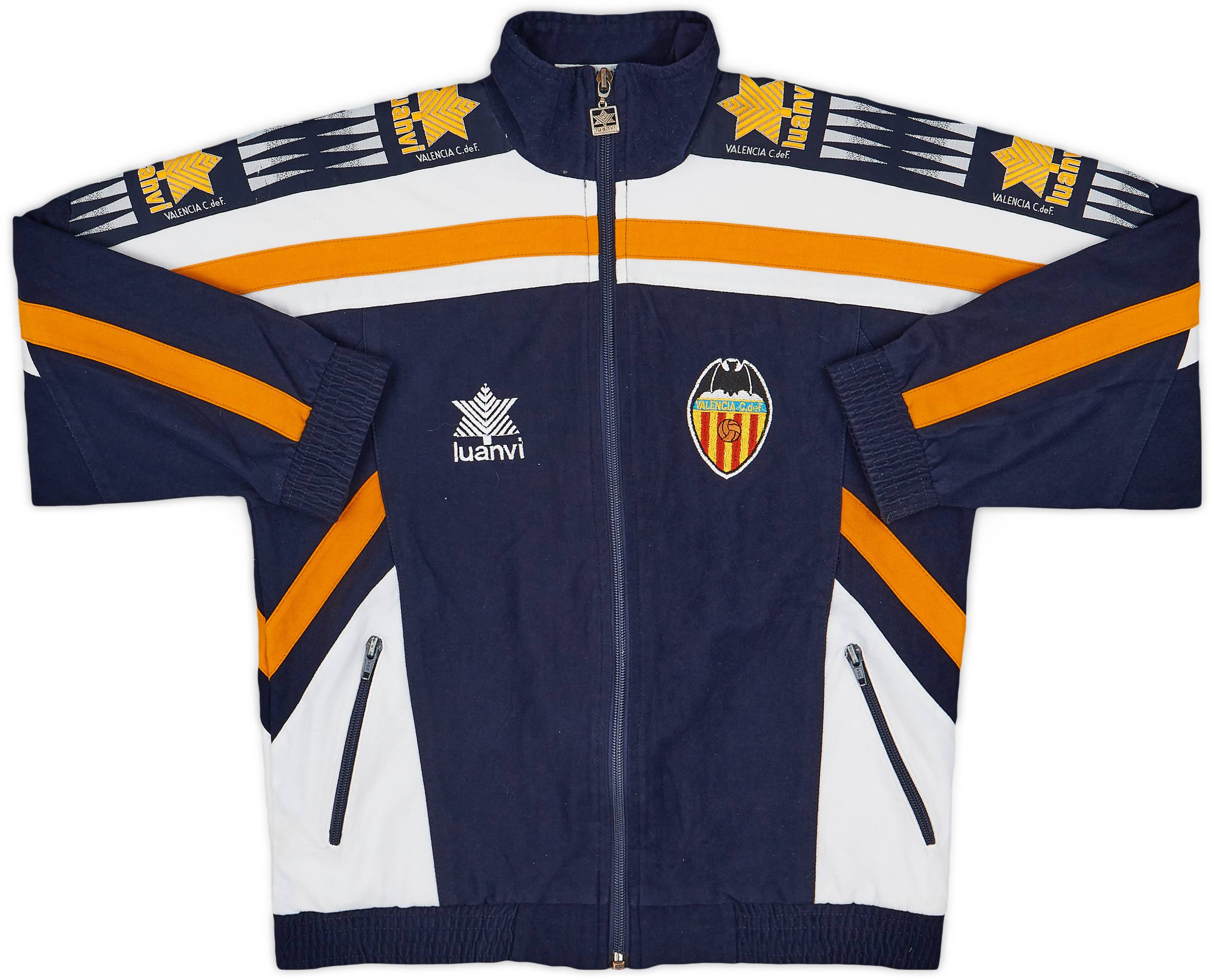 1996-97 Valencia Luanvi Track Jacket - 8/10 - (XL.Boys)