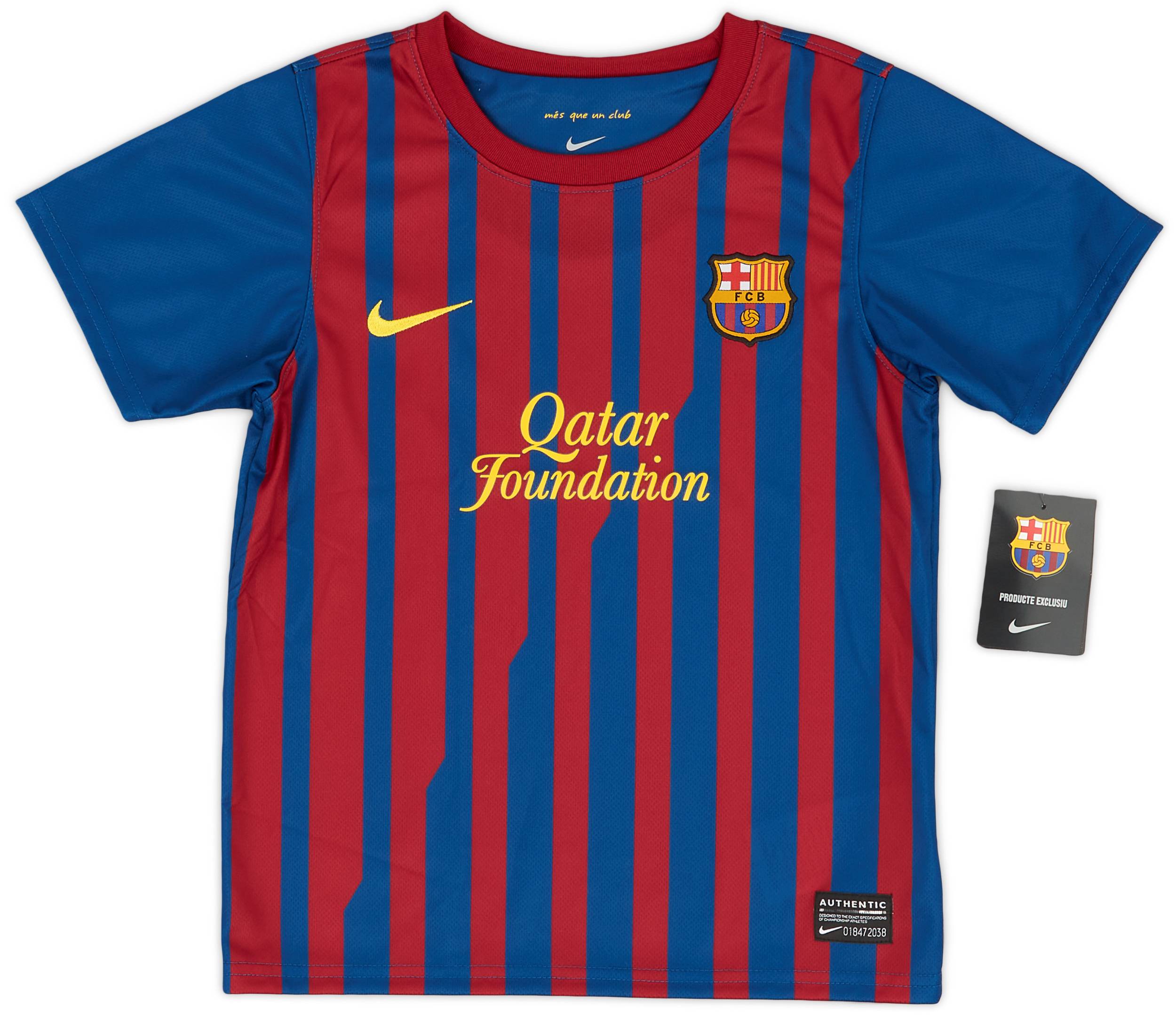2011-12 Barcelona Home Shirt (M.Boys)