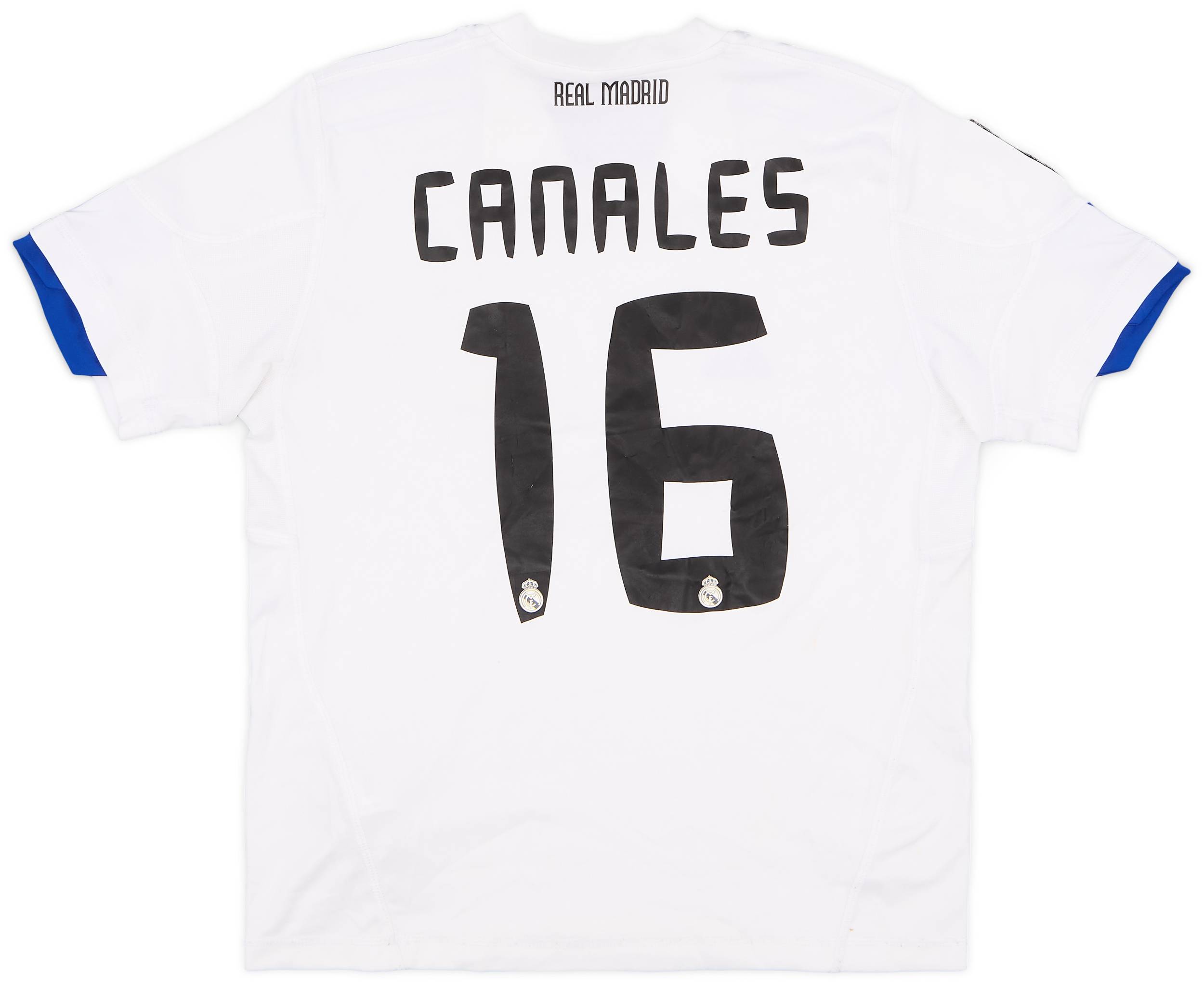 2010-11 Real Madrid Home Shirt Canales #16 - 5/10 - (S.Boys)