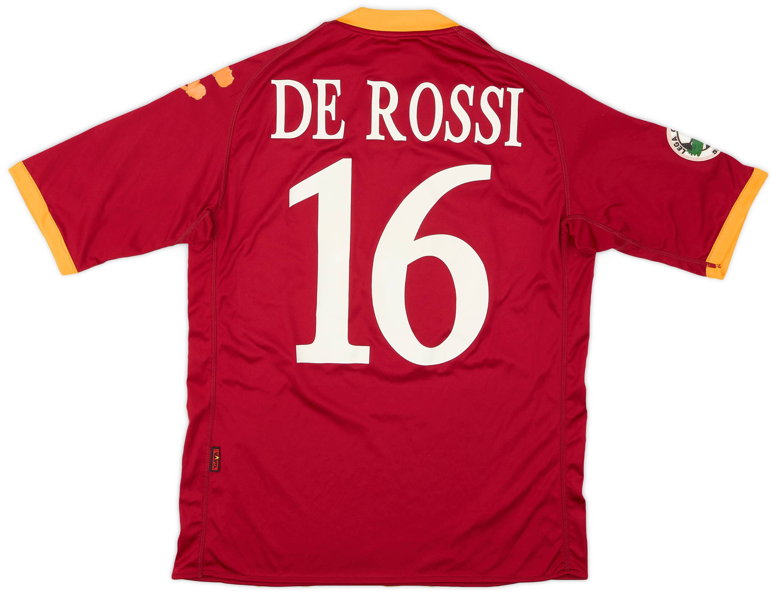 2009-10 Roma Home Shirt De Rossi #16 - 7/10 - (M)