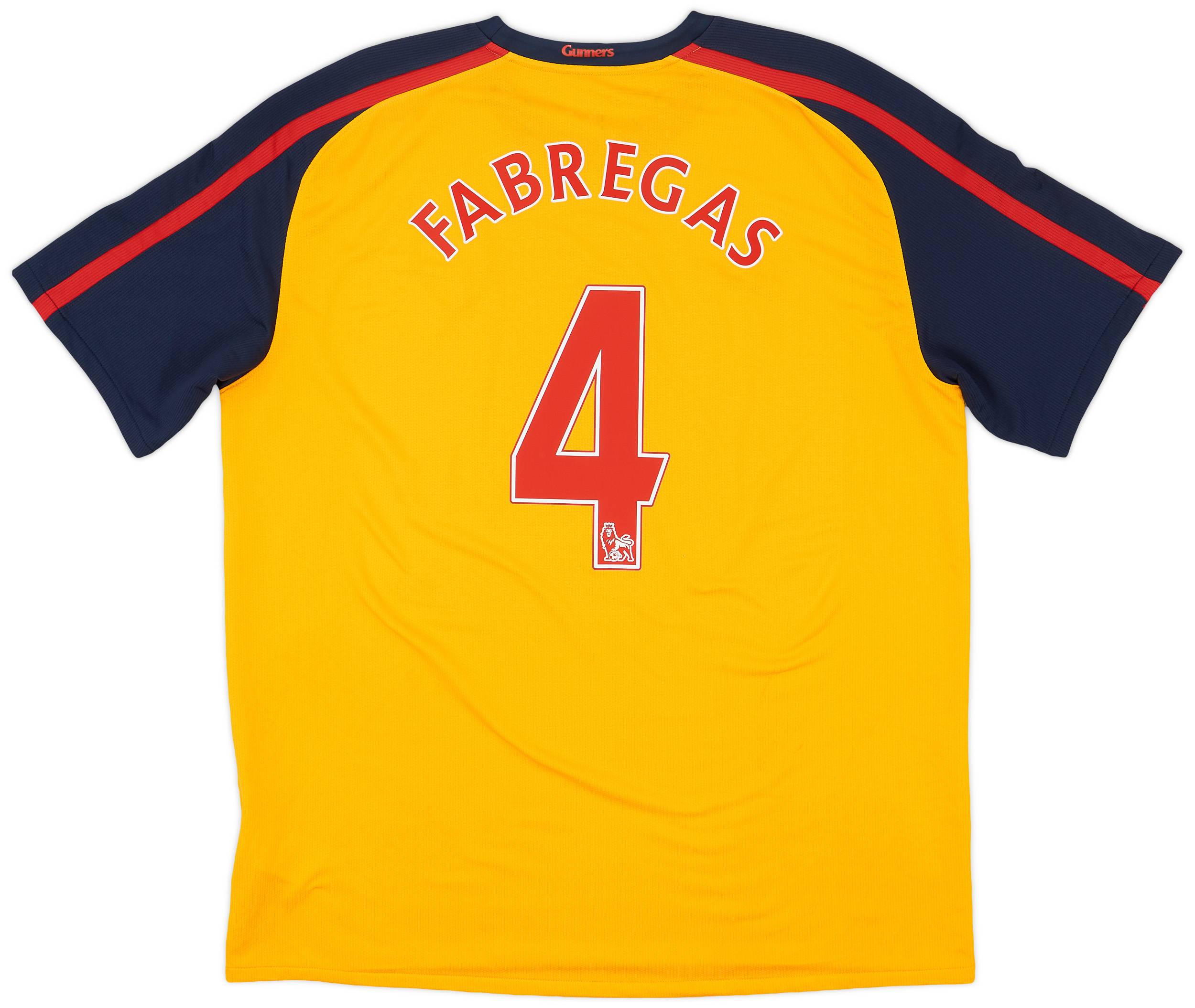 2008-09 Arsenal Away Shirt Fabregas #4 - 7/10 - (XL)