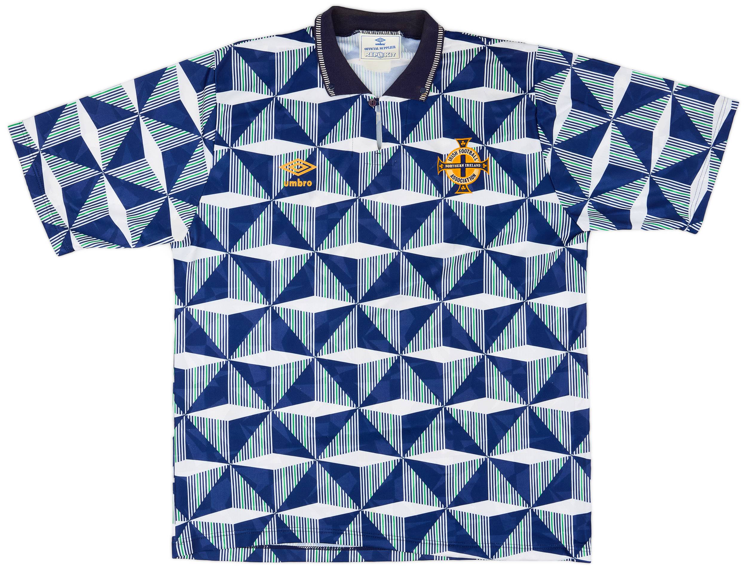1990-92 Northern Ireland Away Shirt - 8/10 - (XL)