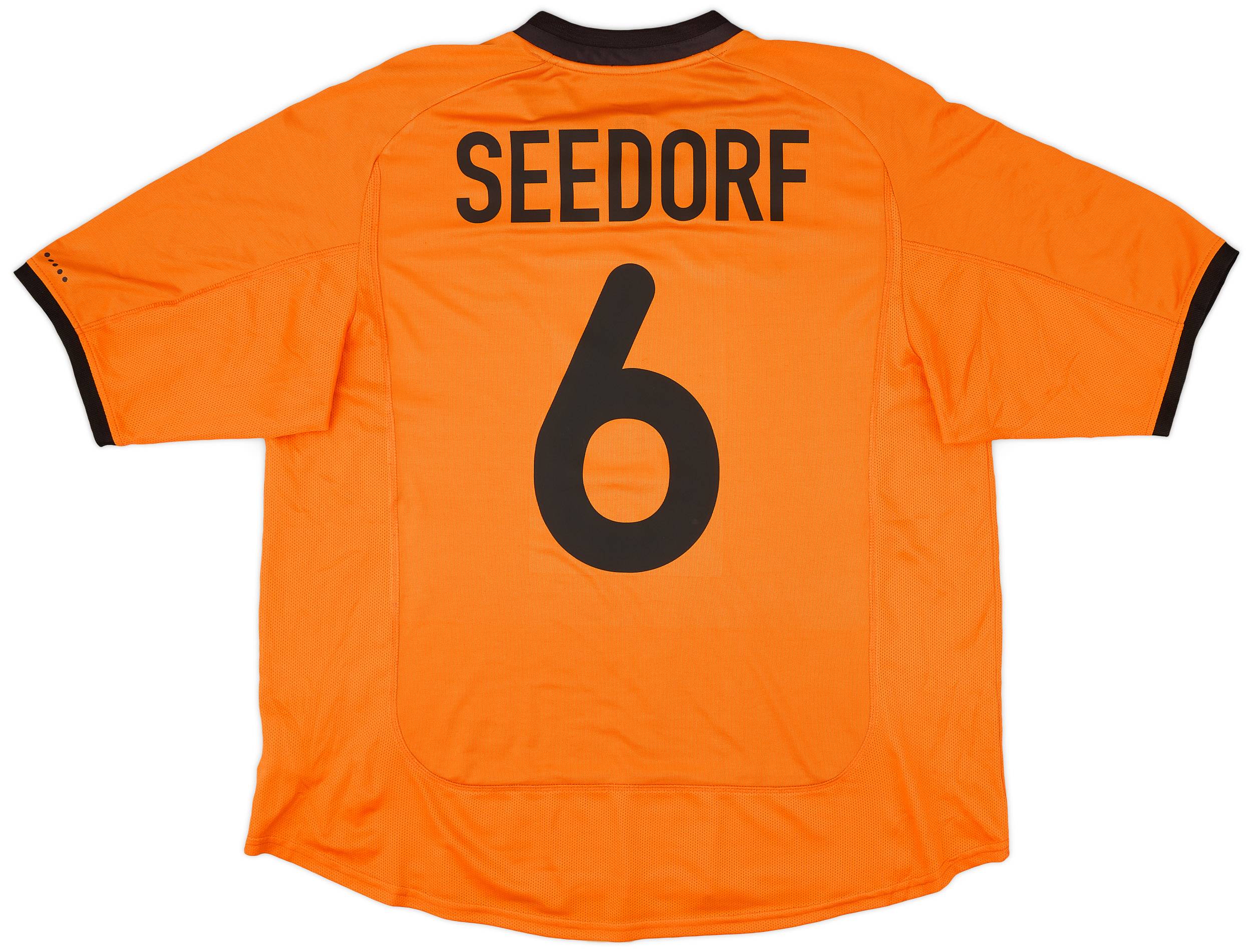 2000-02 Netherlands Home Shirt Seedorf #6 - 8/10 - (XL)