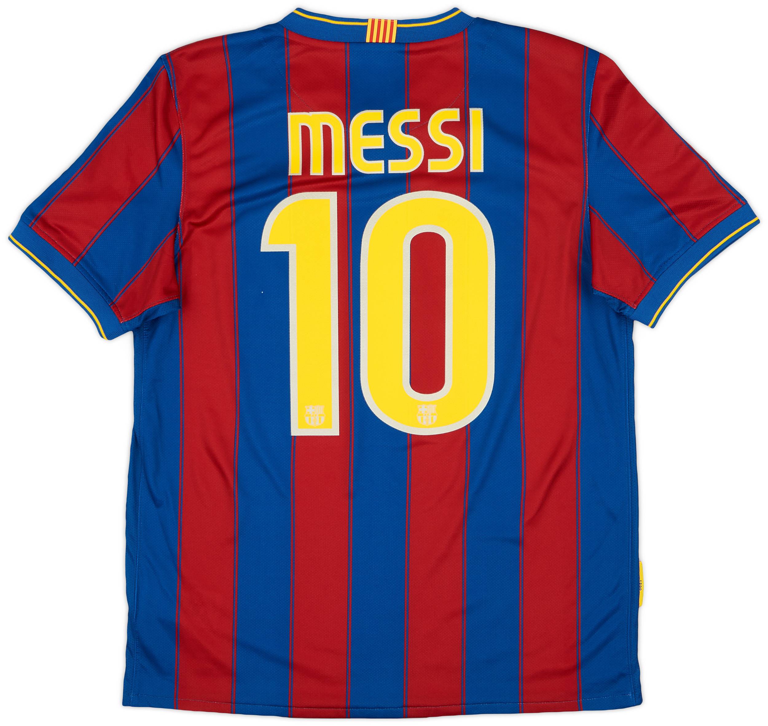 2009-10 Barcelona Home Shirt Messi #10 - 9/10 - (M)
