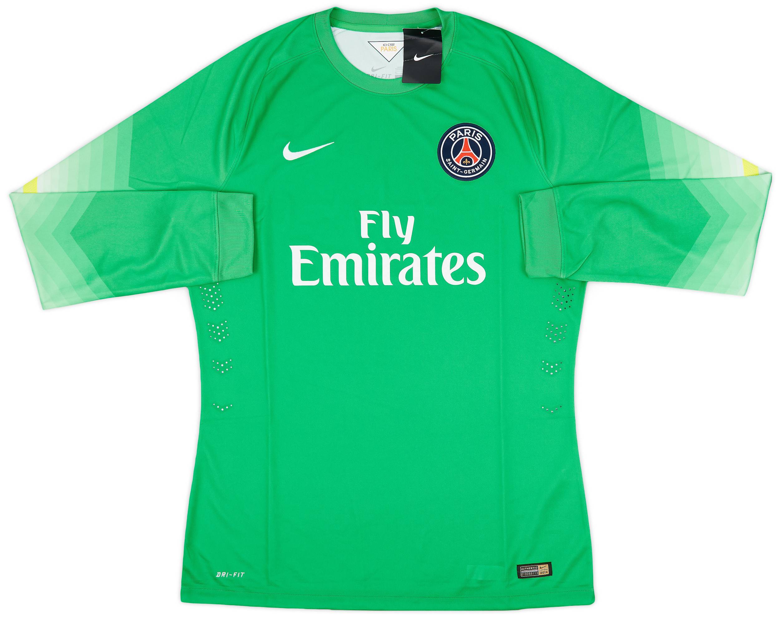 本物の 2014-15 Paris Saint-Germain Player Issue GK Shirt (XL) トップス