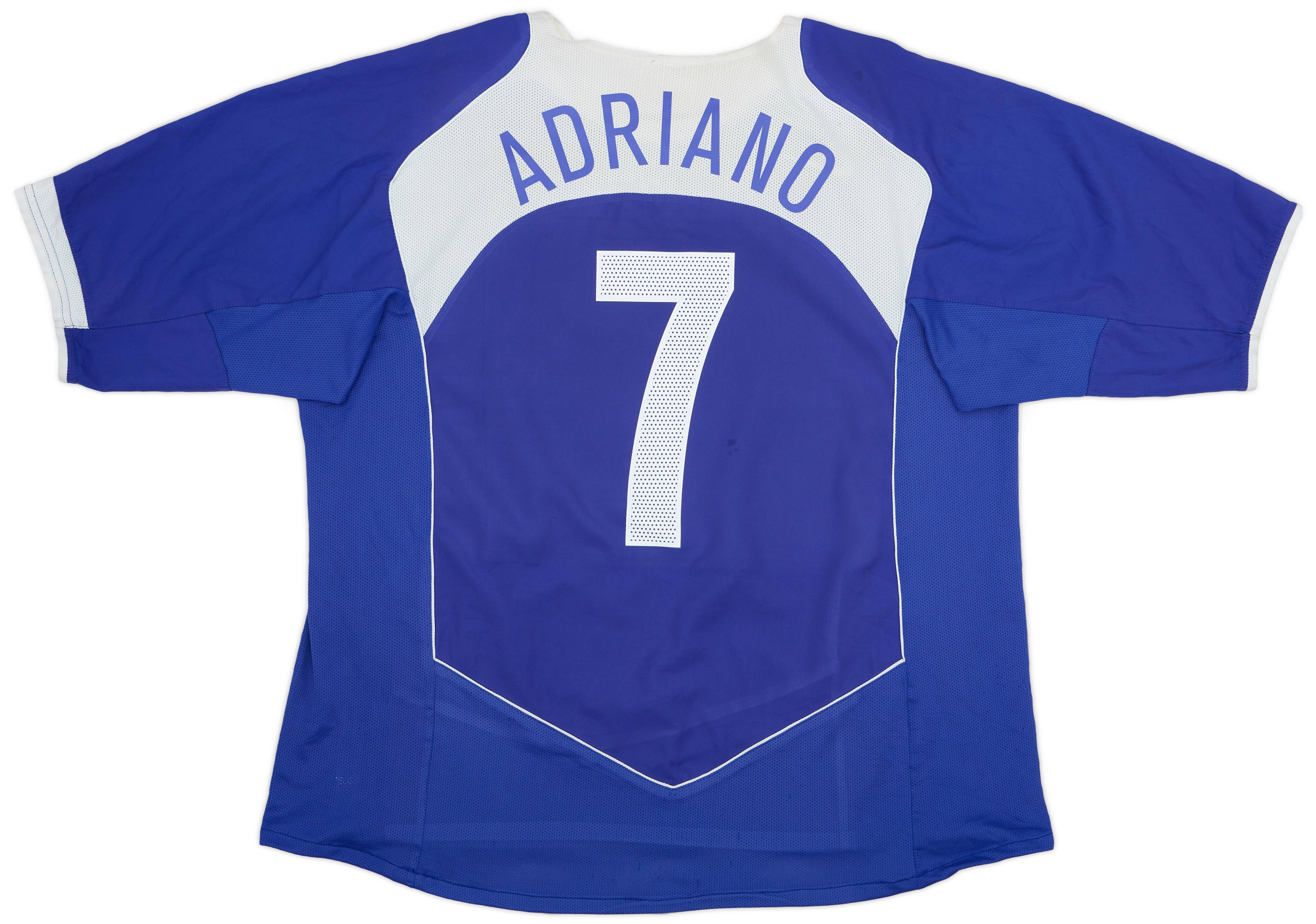 2004-06 Brazil Away Shirt Adriano #7 - 5/10 - (XL)