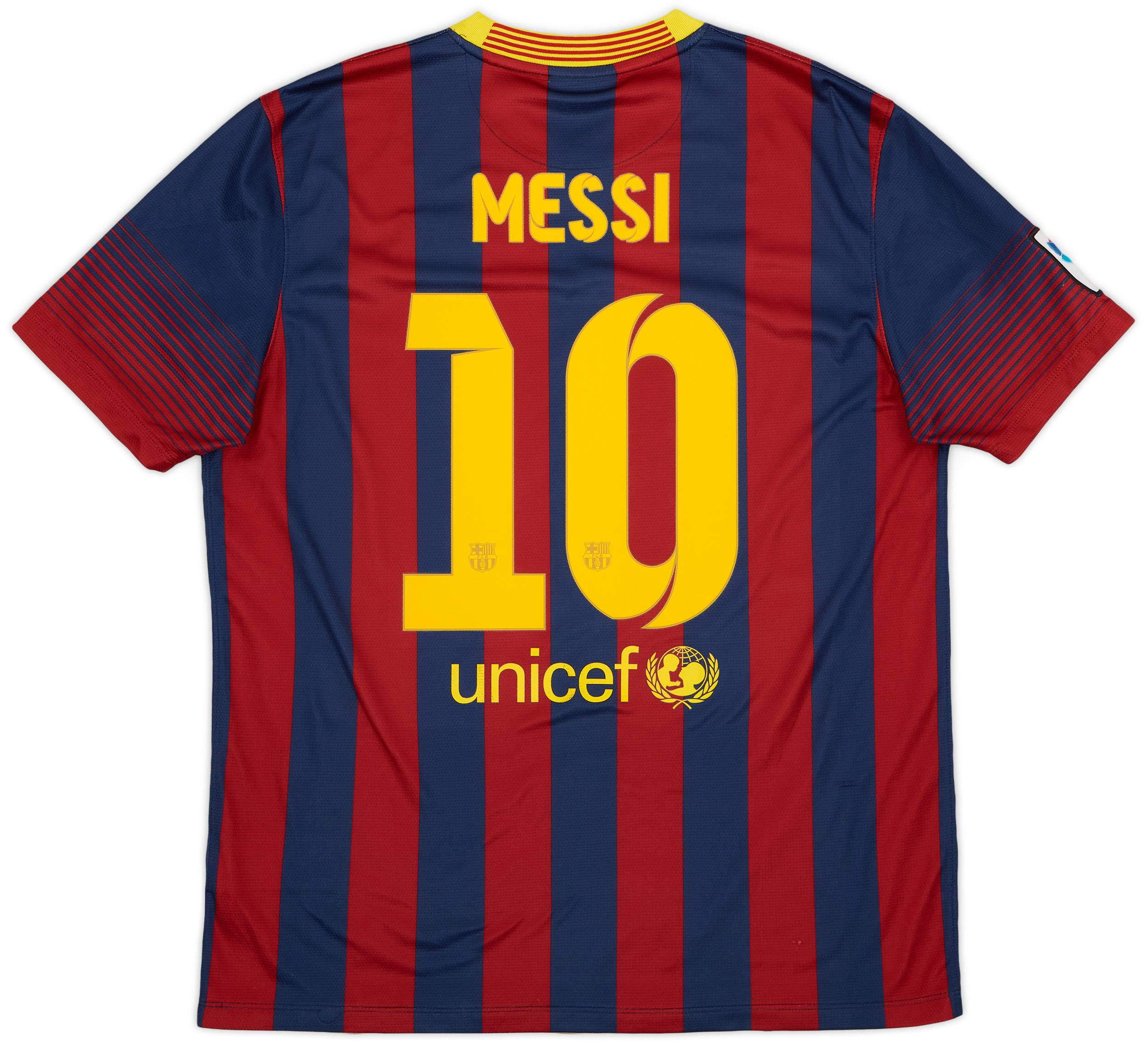 2013 14 Barcelona Home Shirt Messi 10 6 10 L