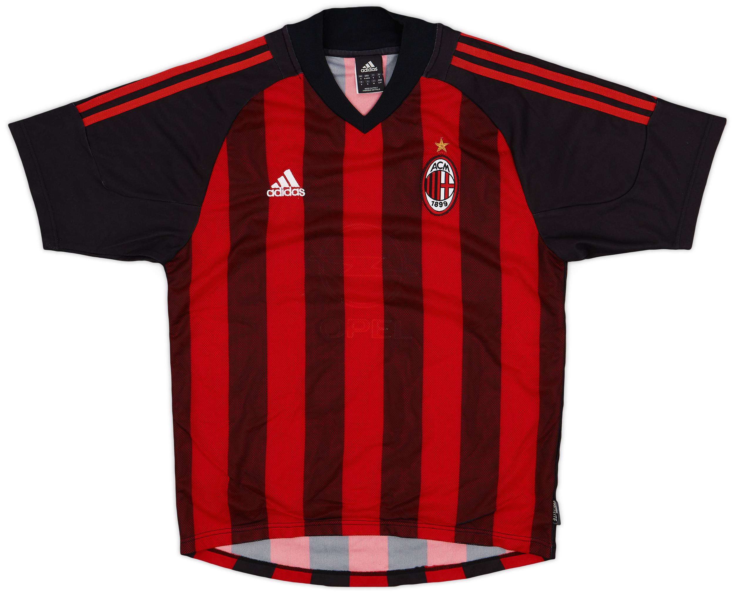 ウェア 2002-03 AC Milan adidas OPEL  Shirt Vintage Adidas AC Milan 2002/03 Soccer Jersey XL Men