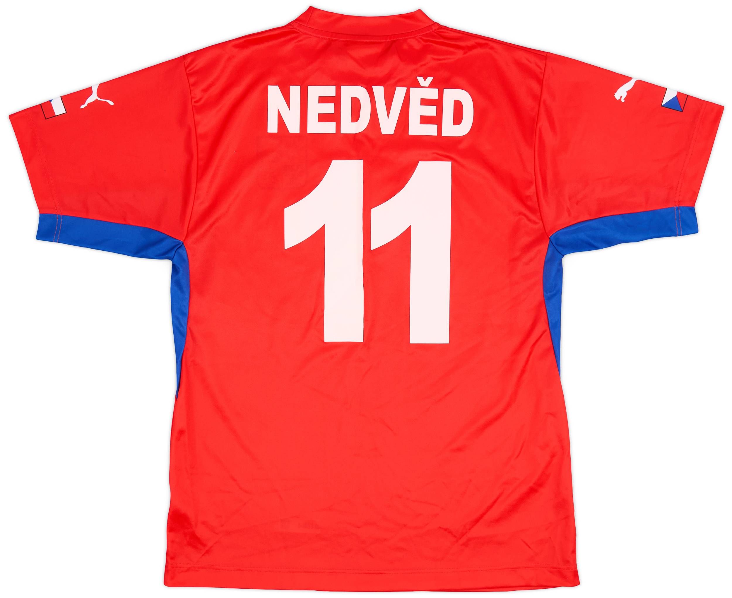 2002-04 Czech Republic Basic Home Shirt Nedved #11 - 9/10 - (XL)