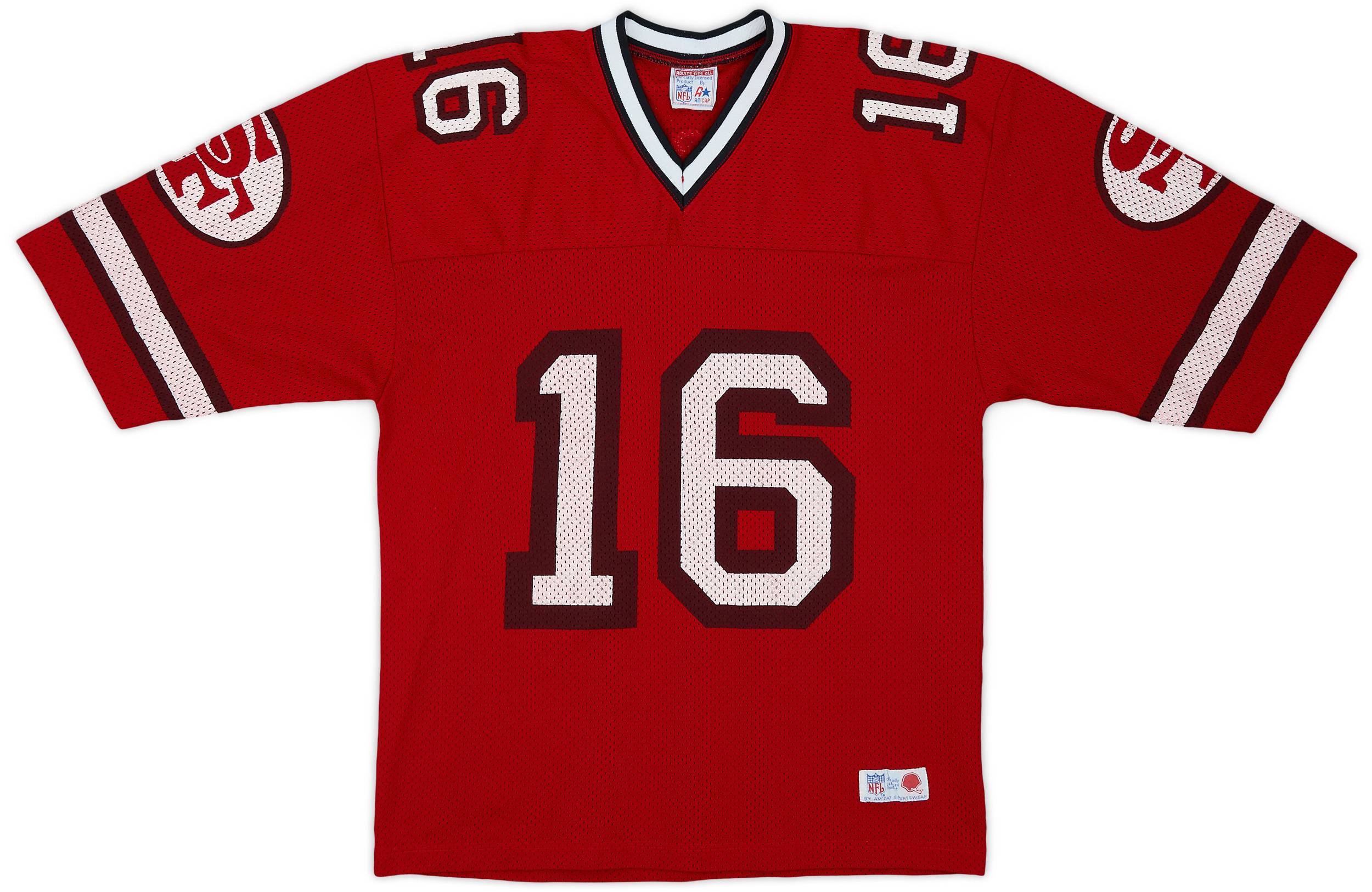 1980s San Francisco 49ers #16 Am'Cap Sportswear Training Jersey - 7/10 - (One Size)