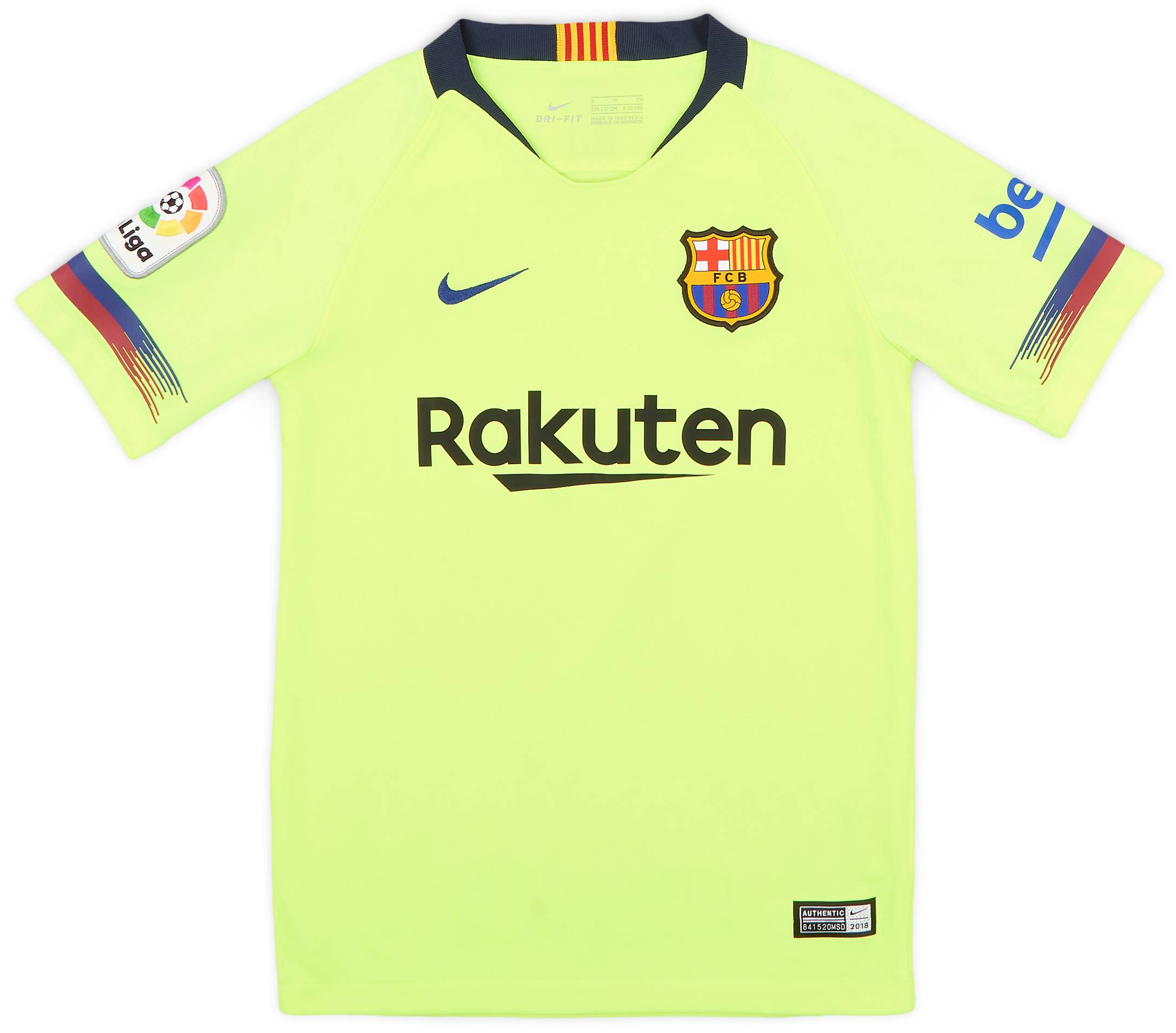 2018-19 Barcelona Away Shirt - 6/10 - (S.Boys)