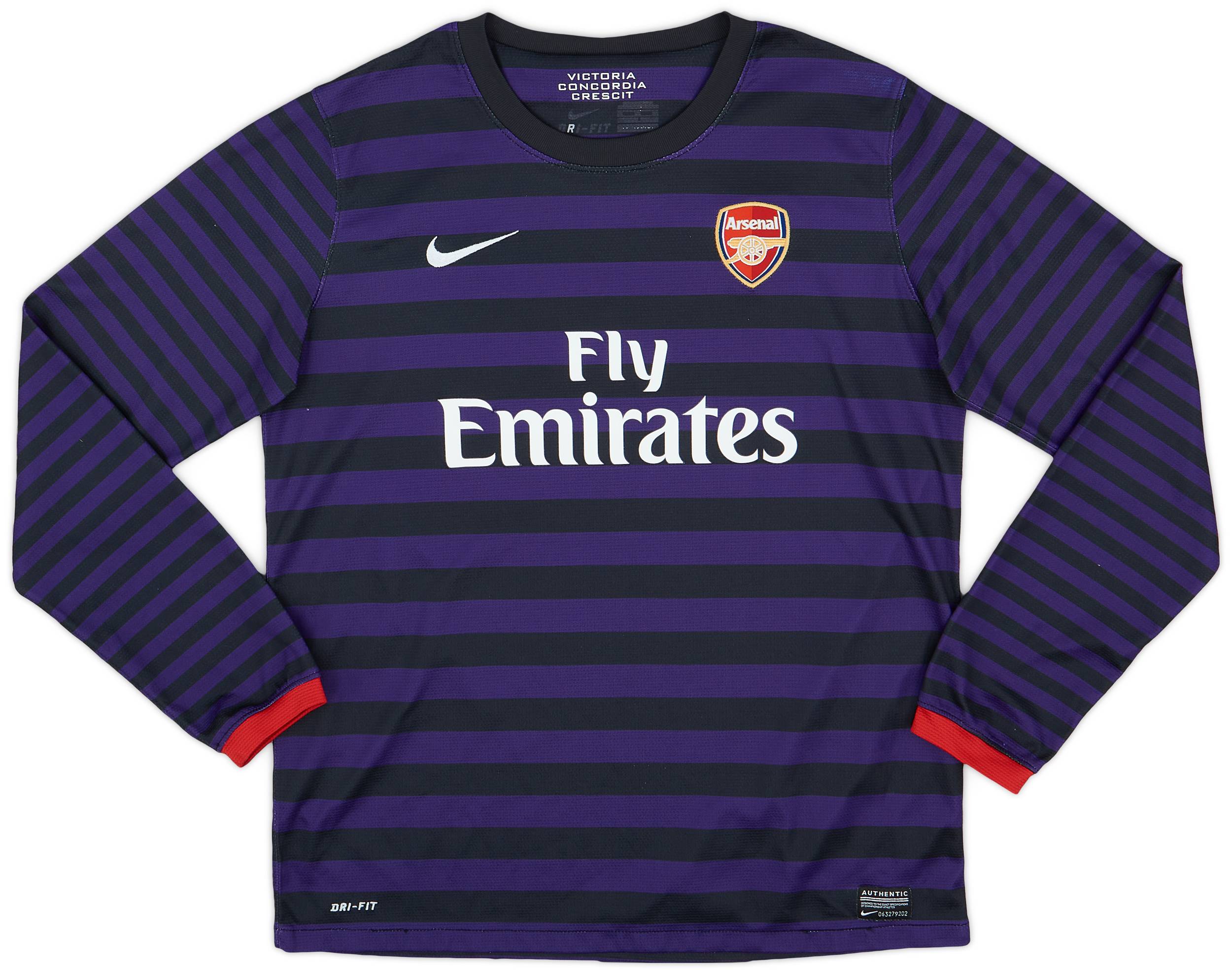 2012-13 Arsenal Away L/S Shirt - 7/10 - (XL.Boys)