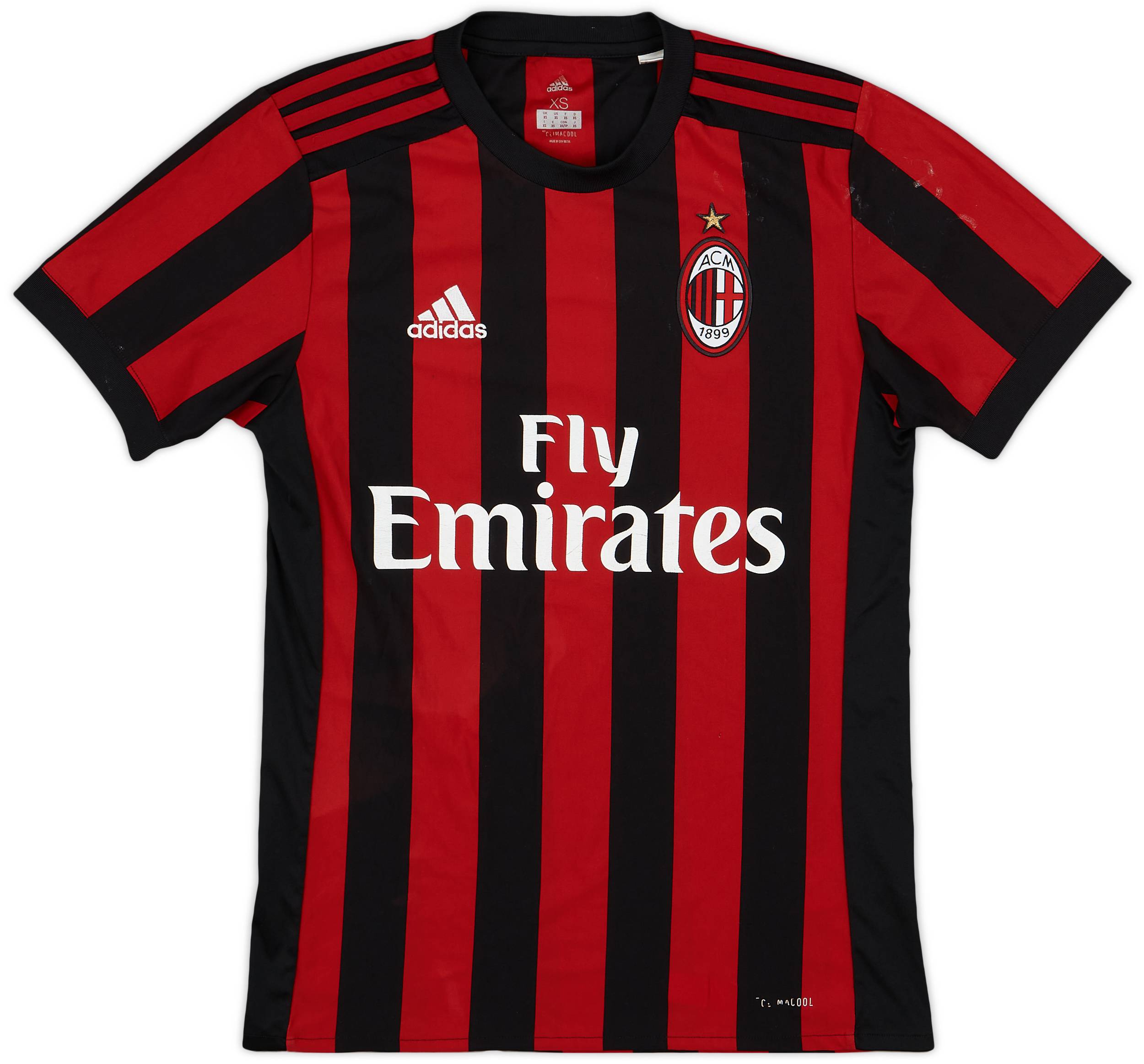 2017-18 AC Milan Home Shirt - 6/10 - (XS)