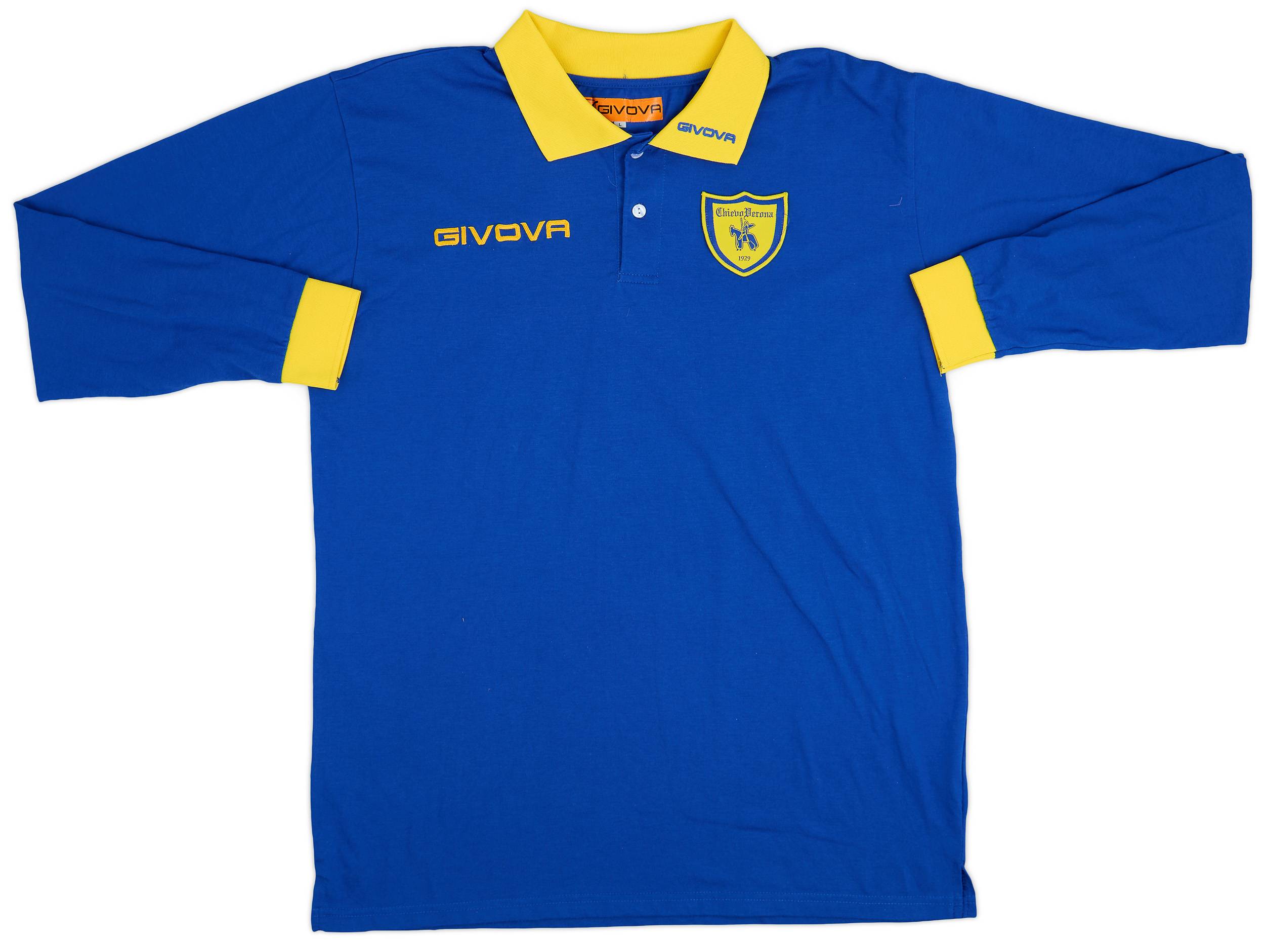 2016-17 Chievo Verona Givova Polo L/S Shirt - 9/10 - (L)
